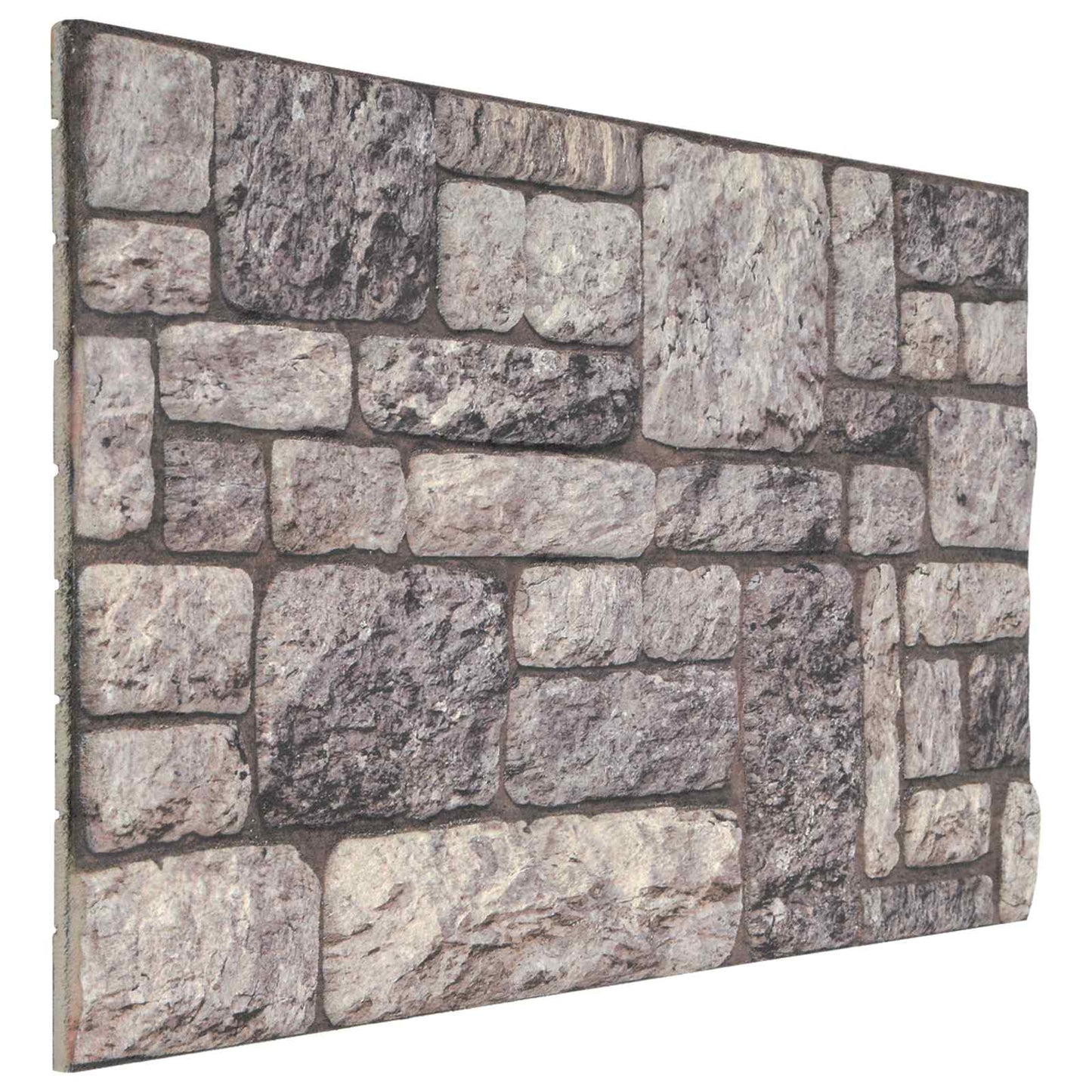 Wandpanelen 10 pcs Grijs en Wit 100 x 50 cm EPS-schuim is nu te koop bij PeponiXL, paradijselijk wonen!