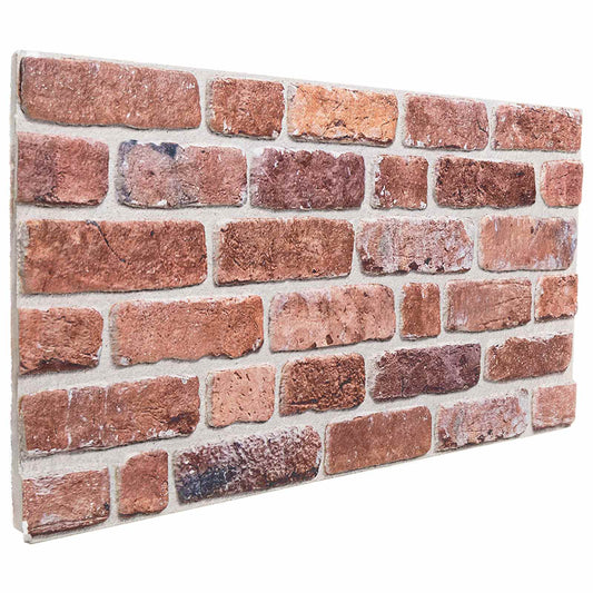 Wandpanelen 10 pcs Rood 100 x 50 cm EPS-schuim is nu te koop bij PeponiXL, paradijselijk wonen!