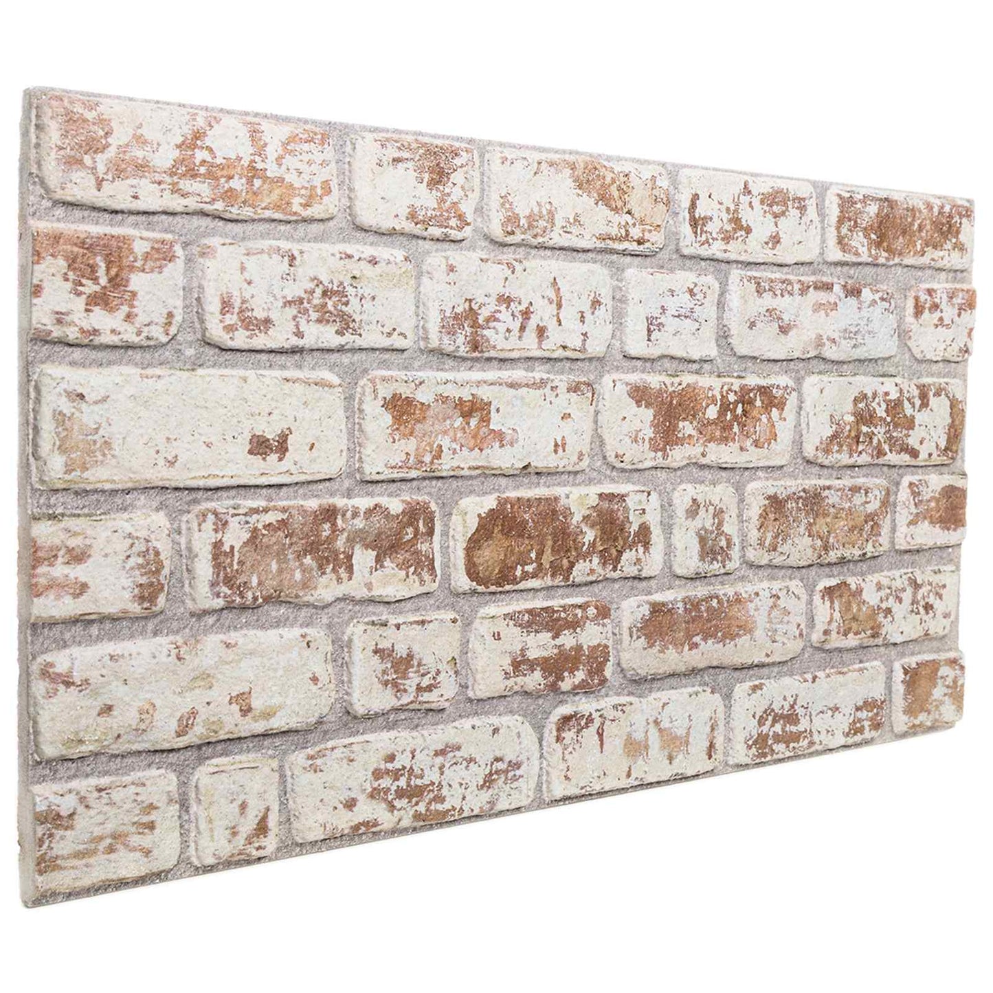 Wandpanelen 10 pcs Rood en Wit 100 x 50 cm EPS-schuim is nu te koop bij PeponiXL, paradijselijk wonen!