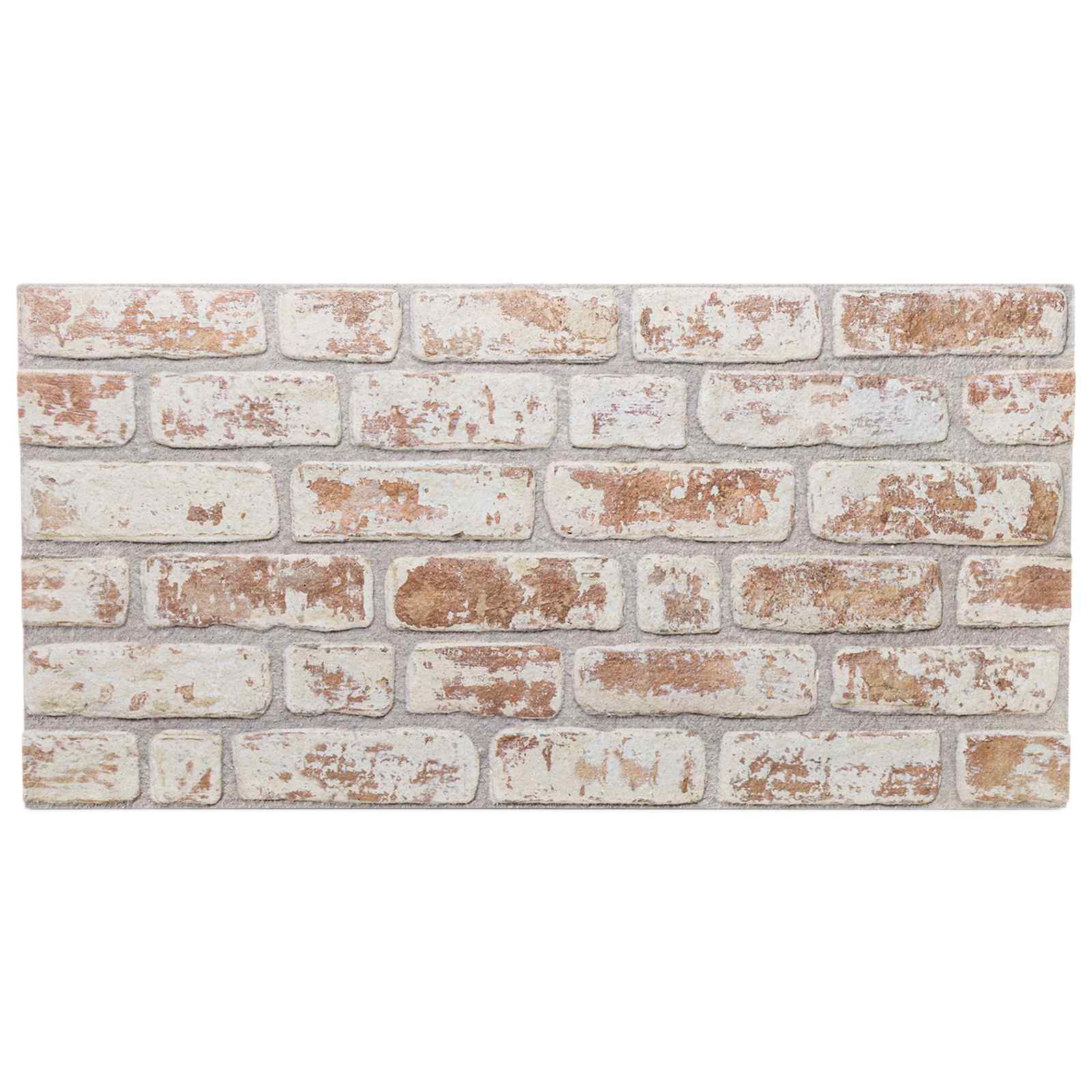 Wandpanelen 10 pcs Rood en Wit 100 x 50 cm EPS-schuim is nu te koop bij PeponiXL, paradijselijk wonen!