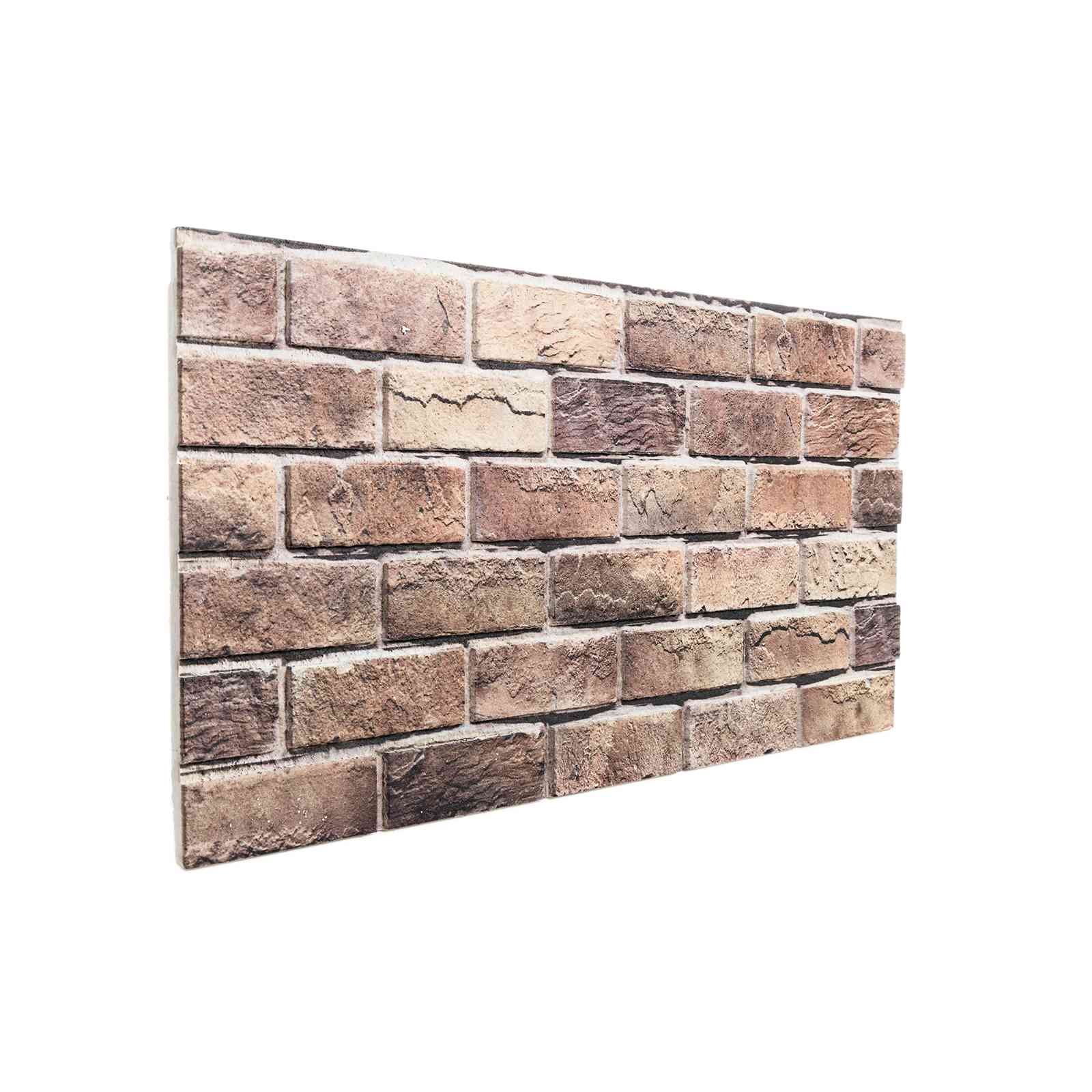 Wandpanelen 10 pcs Bruin en Grijs 100 x 50 cm EPS-schuim is nu te koop bij PeponiXL, paradijselijk wonen!
