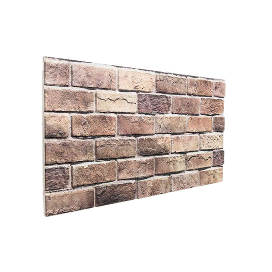 Wandpanelen 10 pcs Bruin en Grijs 100 x 50 cm EPS-schuim is nu te koop bij PeponiXL, paradijselijk wonen!