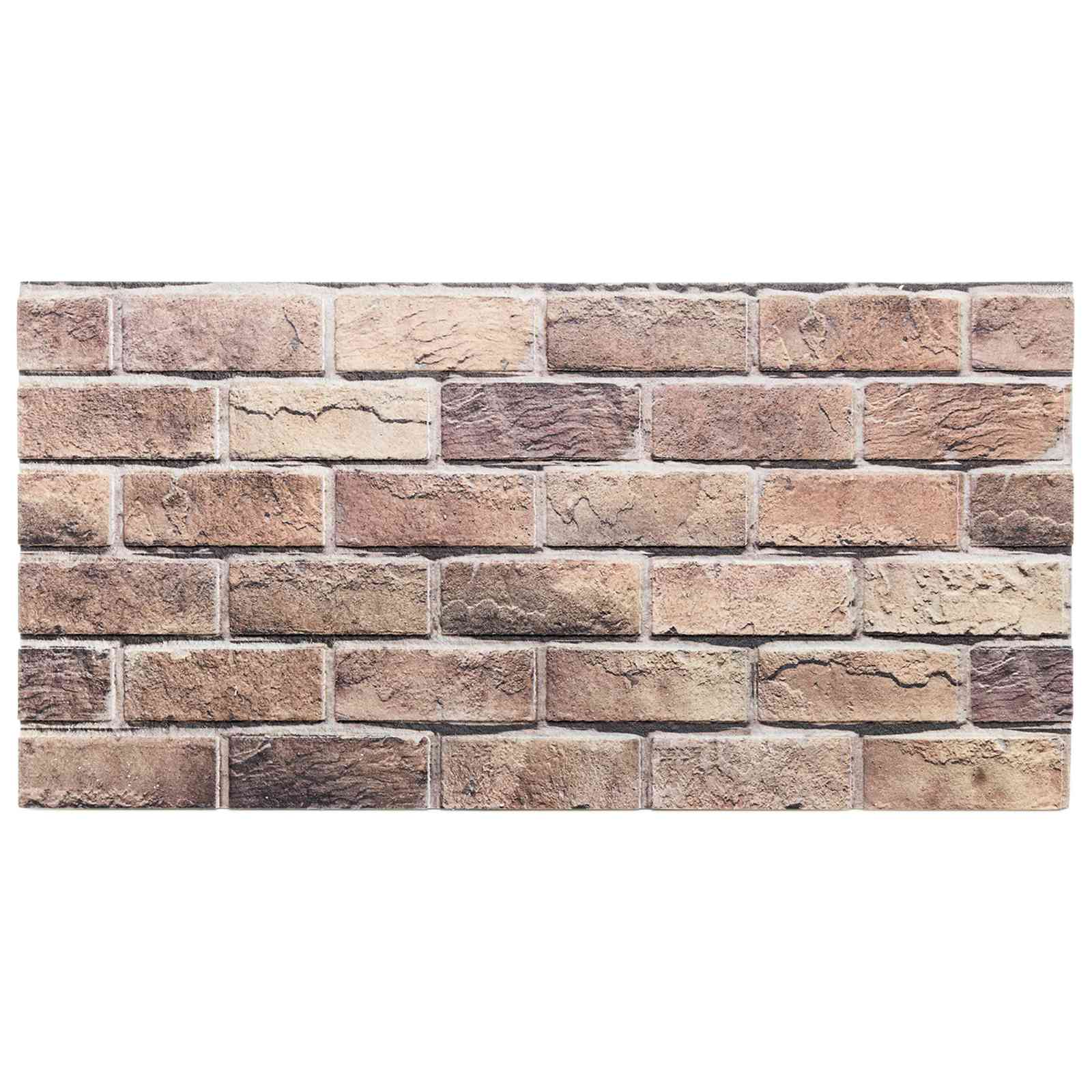 Wandpanelen 10 pcs Bruin en Grijs 100 x 50 cm EPS-schuim is nu te koop bij PeponiXL, paradijselijk wonen!