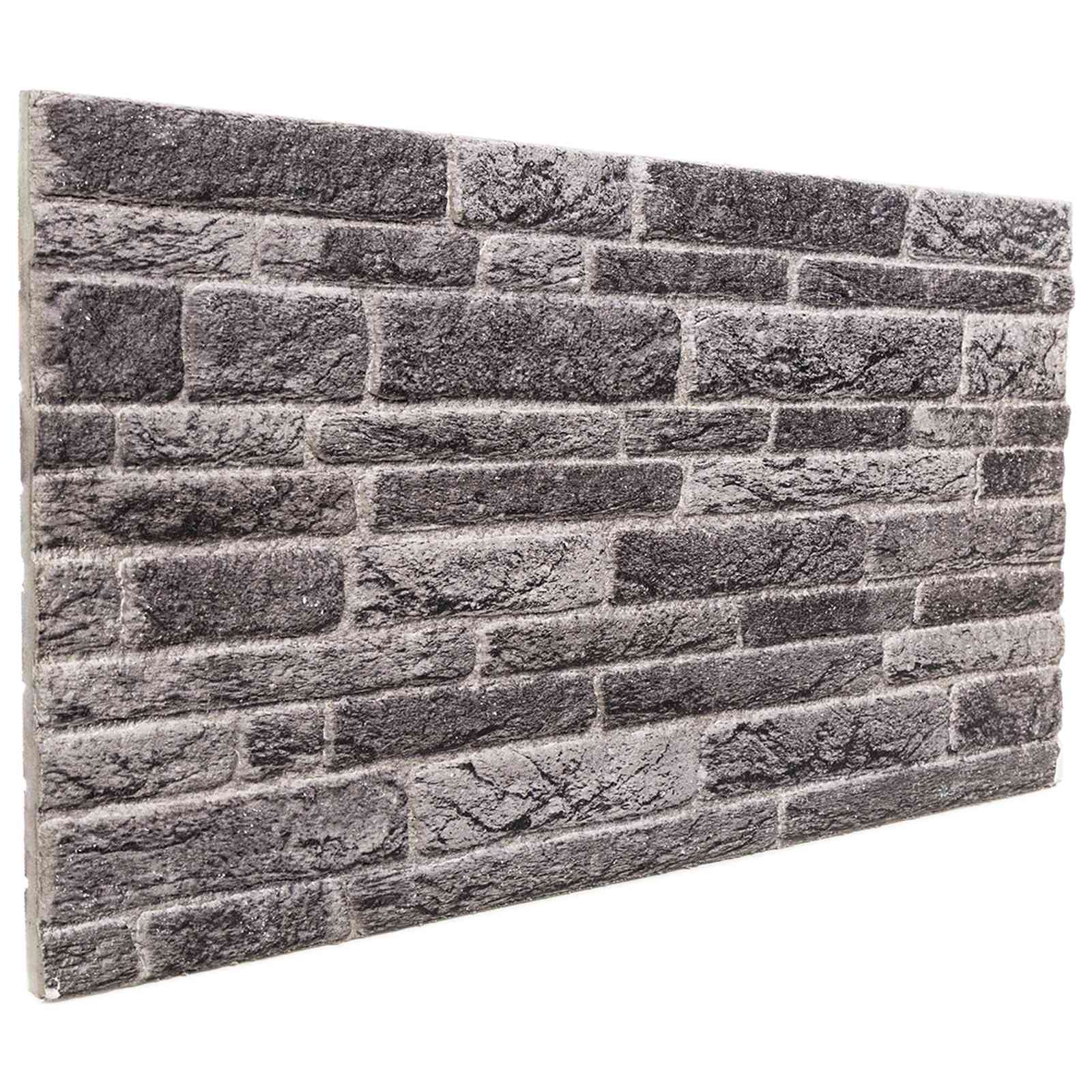 Wandpanelen 10 pcs Antracietkleurig 100 x 50 cm EPS-schuim is nu te koop bij PeponiXL, paradijselijk wonen!
