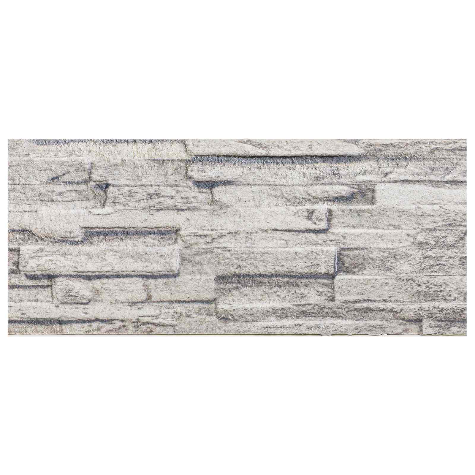 Wandpanelen 10 pcs Lichtgrijs 100 x 25 cm EPS-schuim is nu te koop bij PeponiXL, paradijselijk wonen!