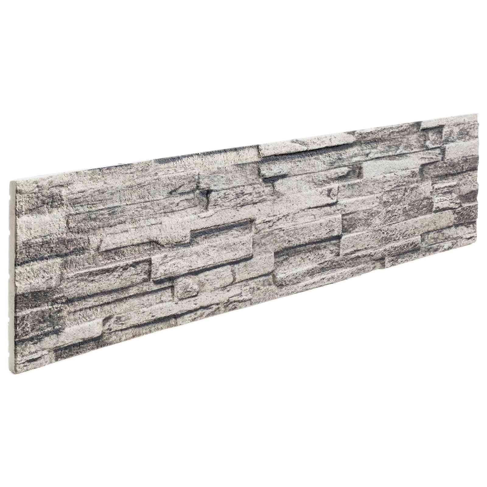 Wandpanelen 10 pcs Lichtgrijs 100 x 25 cm EPS-schuim is nu te koop bij PeponiXL, paradijselijk wonen!