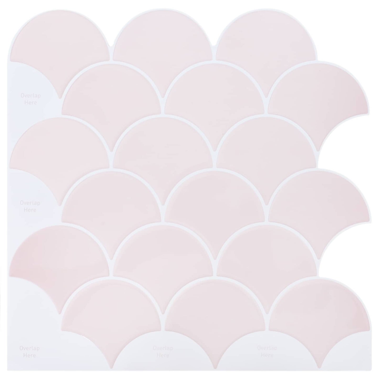 Vis schaal tegel 20 pcs Lichtroze 30 x 30 cm is nu te koop bij PeponiXL, paradijselijk wonen!
