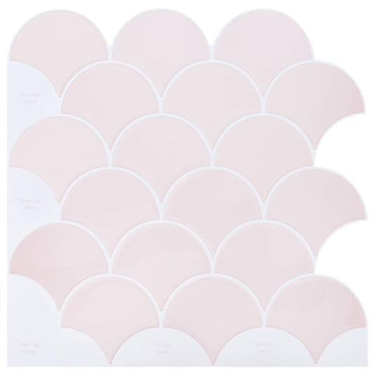 Vis schaal tegel 50 pcs Lichtroze 30 x 30 cm is nu te koop bij PeponiXL, paradijselijk wonen!