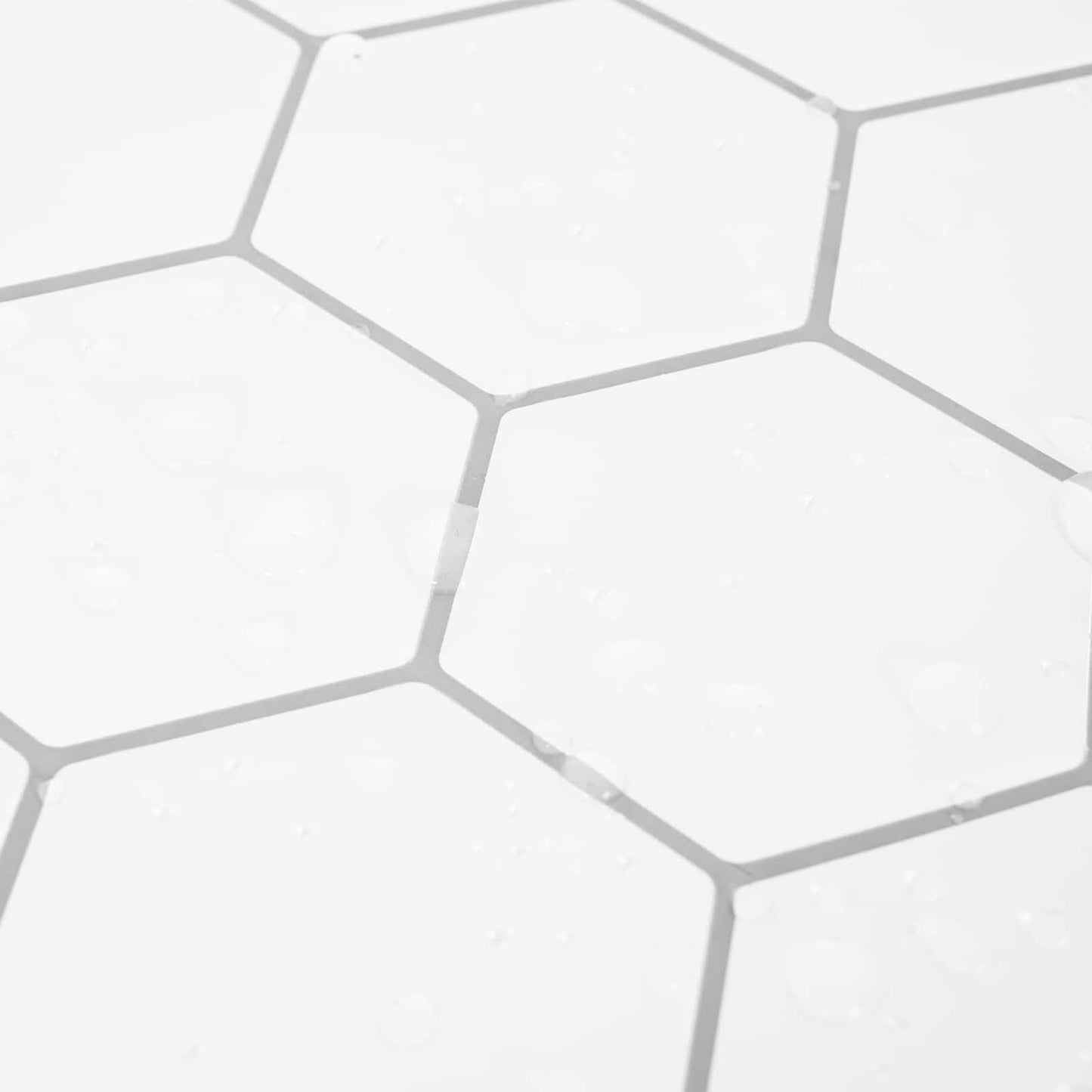 Hexagon tegel 50 pcs Wit Grijs 30 x 30 cm Polyurethaan en PET is nu te koop bij PeponiXL, paradijselijk wonen!
