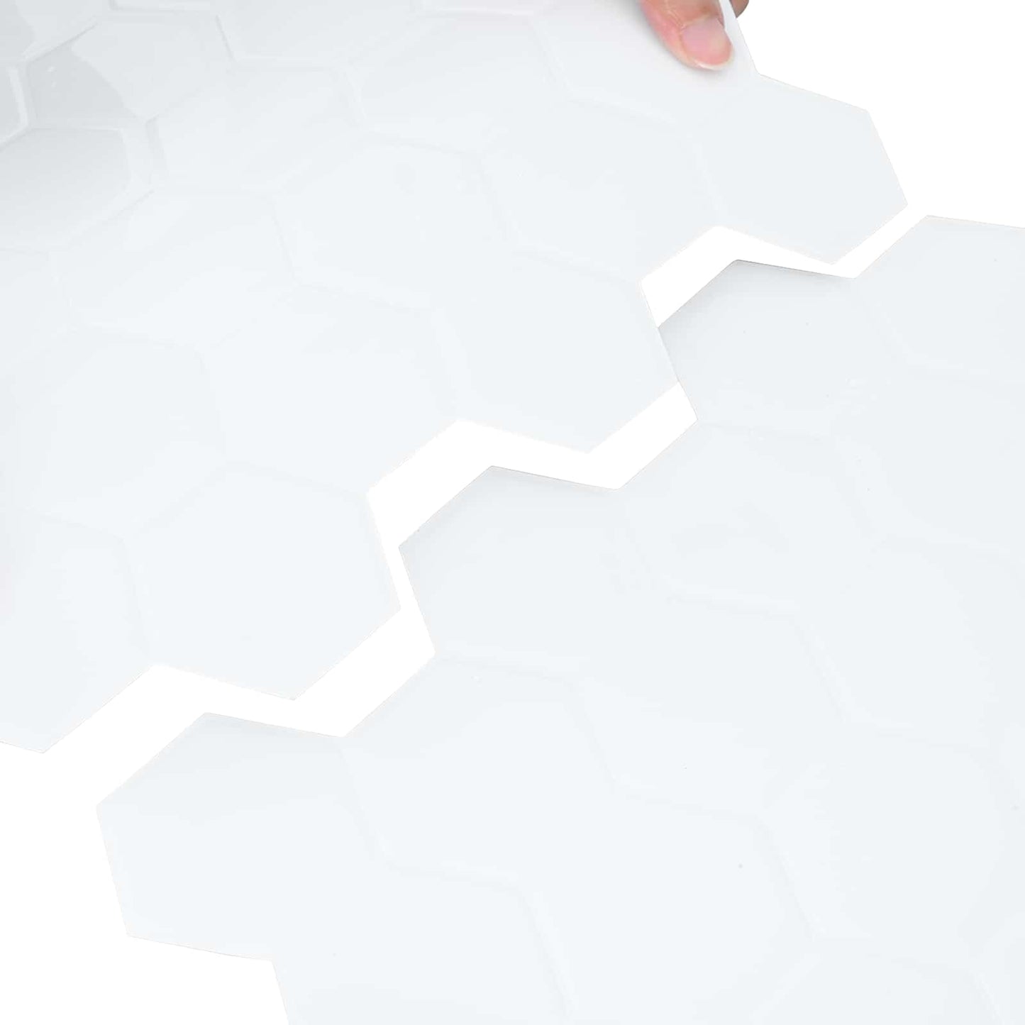 Hexagon tegel 10 pcs Wit 30 x 30 cm Polyurethaan en PET is nu te koop bij PeponiXL, paradijselijk wonen!