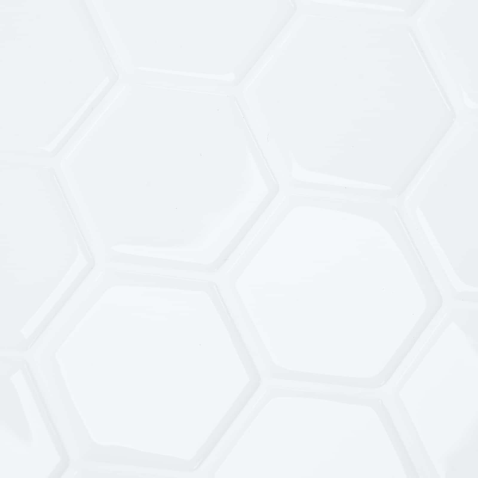 Hexagon tegel 10 pcs Wit 30 x 30 cm Polyurethaan en PET is nu te koop bij PeponiXL, paradijselijk wonen!