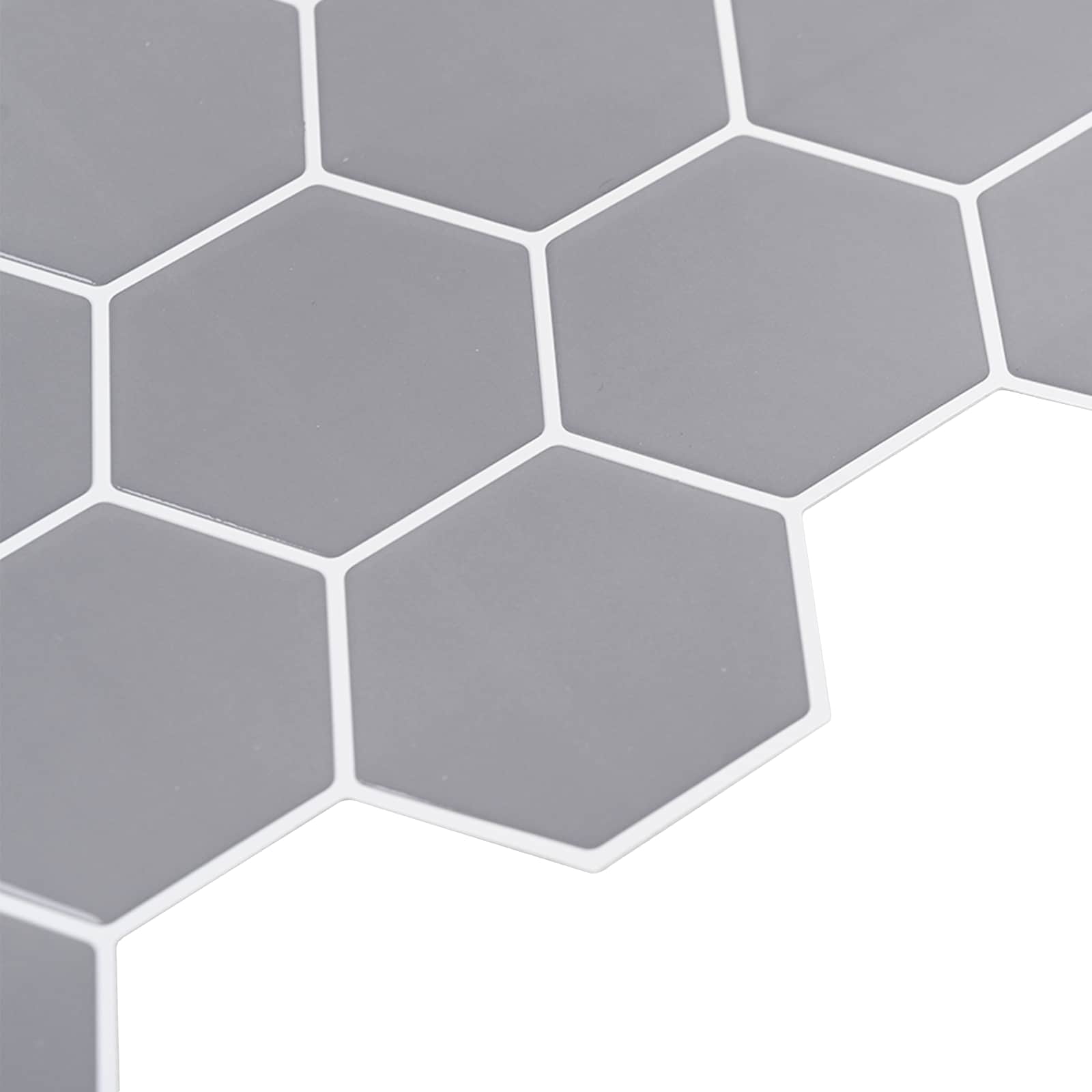 Hexagon tegel 20 pcs Grijs 30 x 30 cm Polyurethaan en PET is nu te koop bij PeponiXL, paradijselijk wonen!