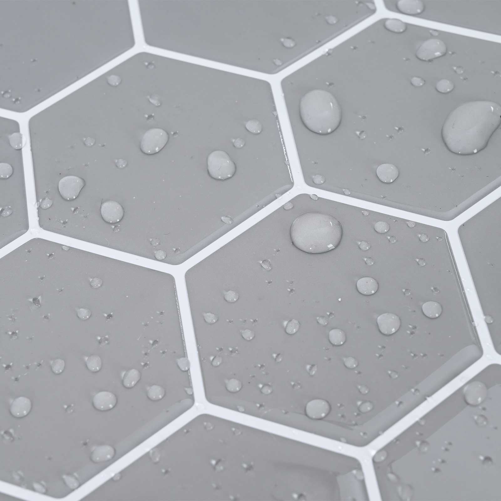 Hexagon tegel 20 pcs Grijs 30 x 30 cm Polyurethaan en PET is nu te koop bij PeponiXL, paradijselijk wonen!