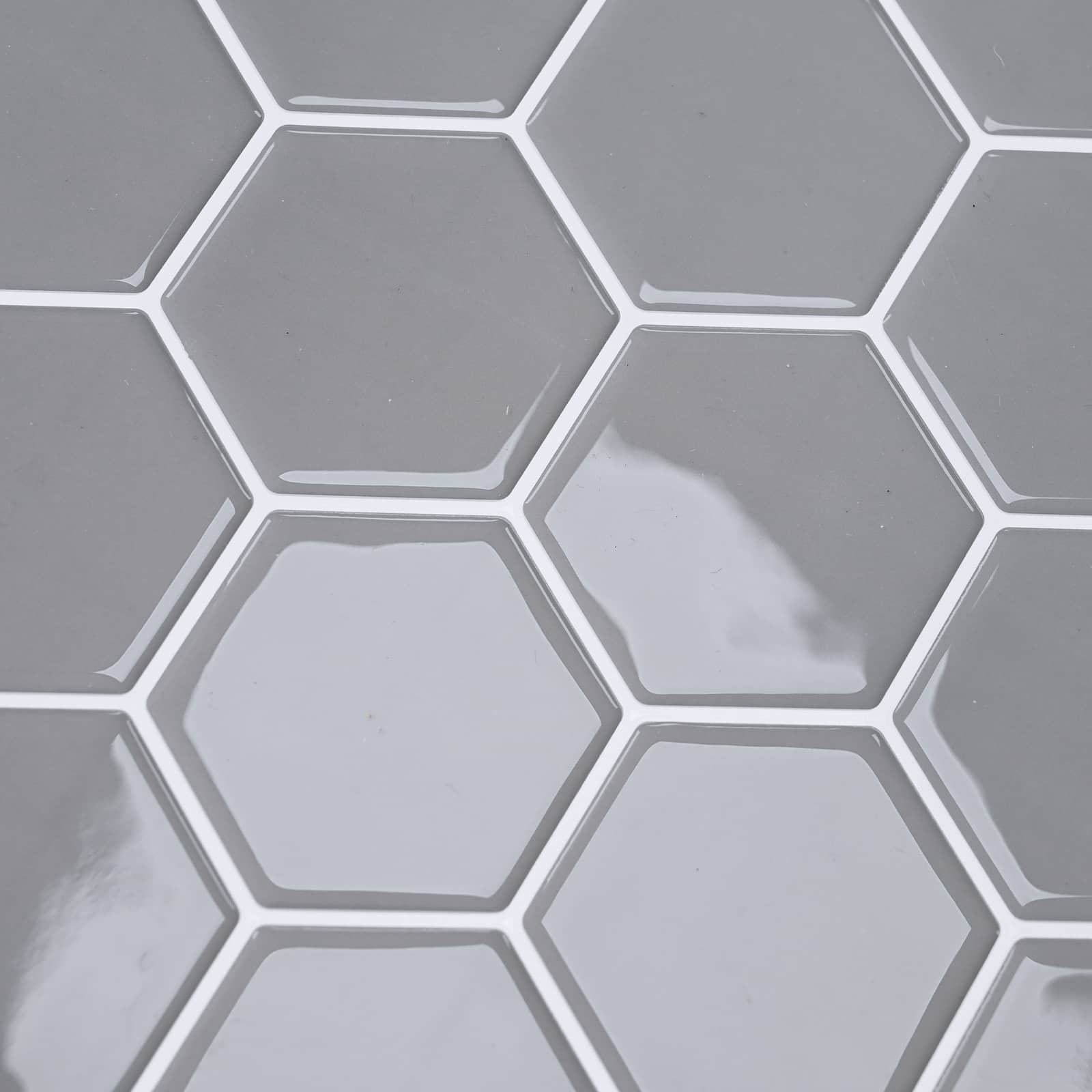 Hexagon tegel 20 pcs Grijs 30 x 30 cm Polyurethaan en PET is nu te koop bij PeponiXL, paradijselijk wonen!
