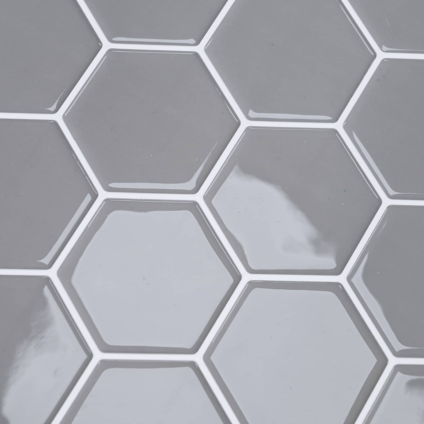Hexagon tegel 50 pcs Grijs 30 x 30 cm Polyurethaan en PET is nu te koop bij PeponiXL, paradijselijk wonen!