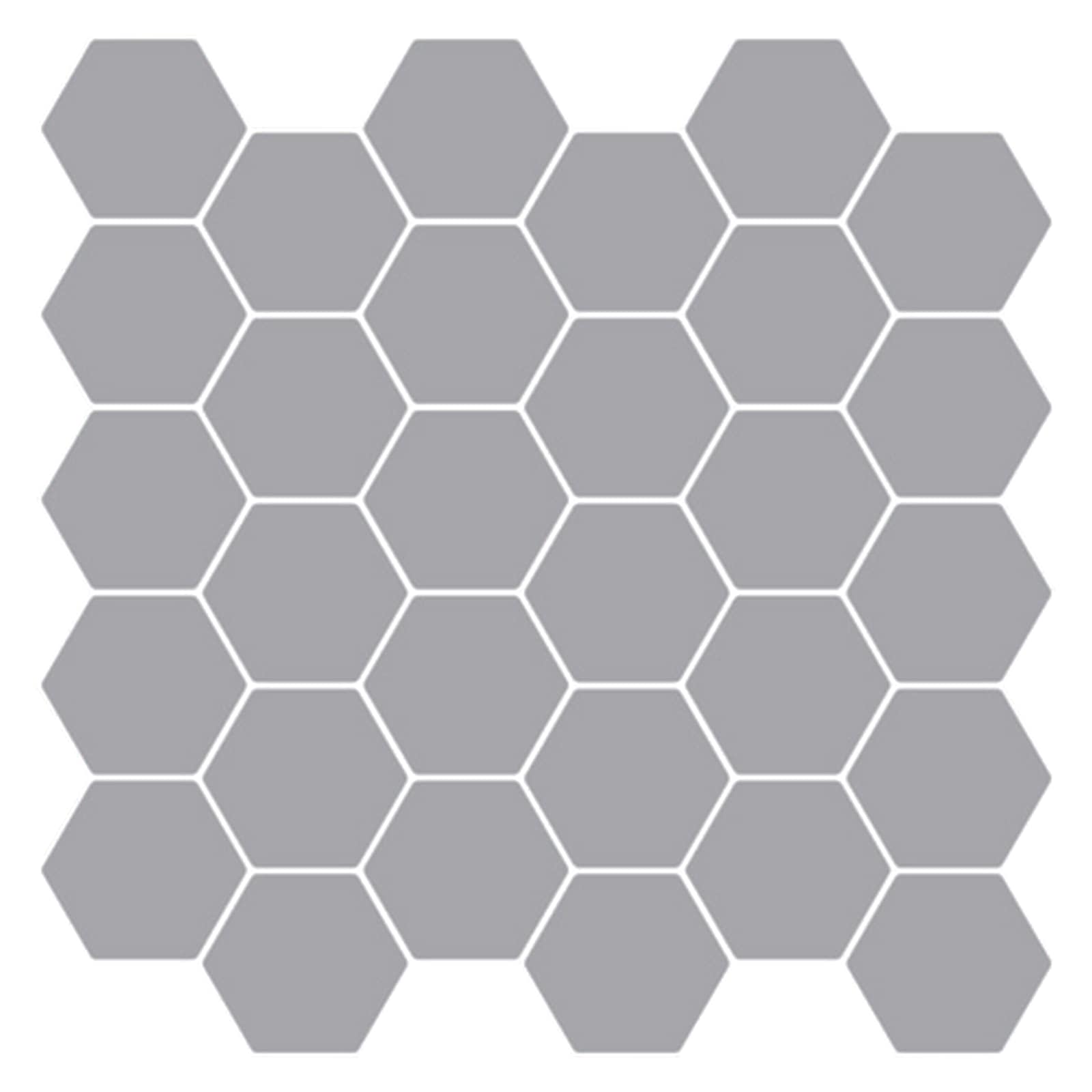 Hexagon tegel 50 pcs Grijs 30 x 30 cm Polyurethaan en PET is nu te koop bij PeponiXL, paradijselijk wonen!