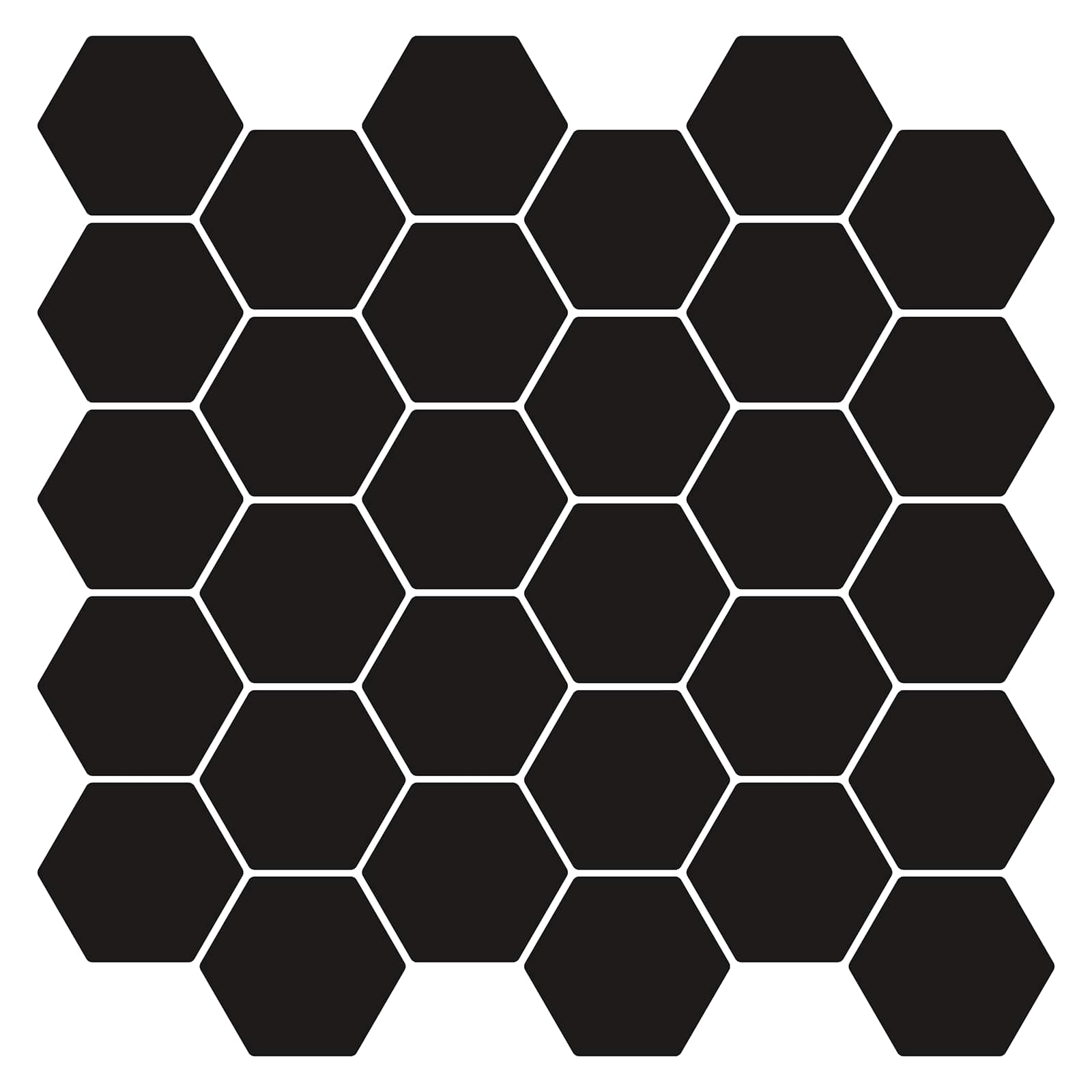 Hexagon tegel 10 pcs Zwart 30 x 30 cm Polyurethaan en PET is nu te koop bij PeponiXL, paradijselijk wonen!