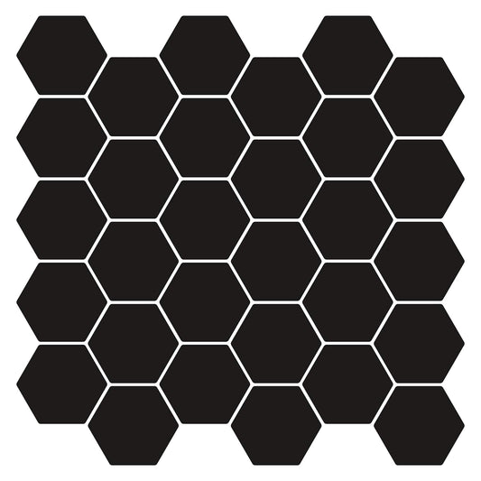 Hexagon tegel 10 pcs Zwart 30 x 30 cm Polyurethaan en PET is nu te koop bij PeponiXL, paradijselijk wonen!