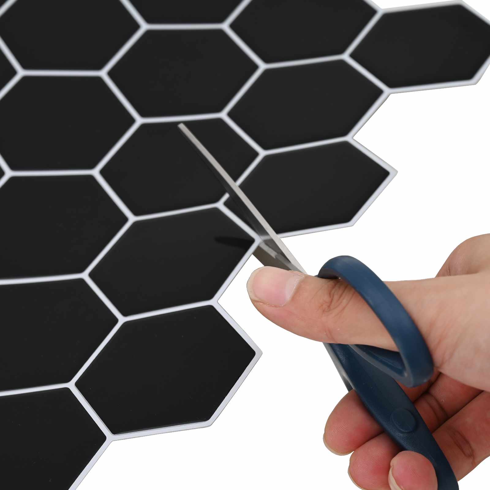 Hexagon tegel 20 pcs Zwart 30 x 30 cm Polyurethaan en PET is nu te koop bij PeponiXL, paradijselijk wonen!