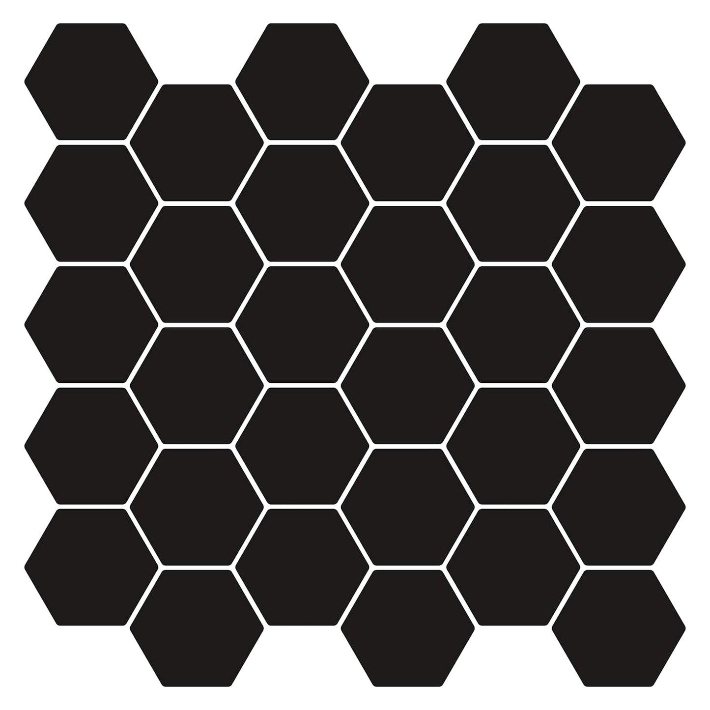 Hexagon tegel 20 pcs Zwart 30 x 30 cm Polyurethaan en PET is nu te koop bij PeponiXL, paradijselijk wonen!