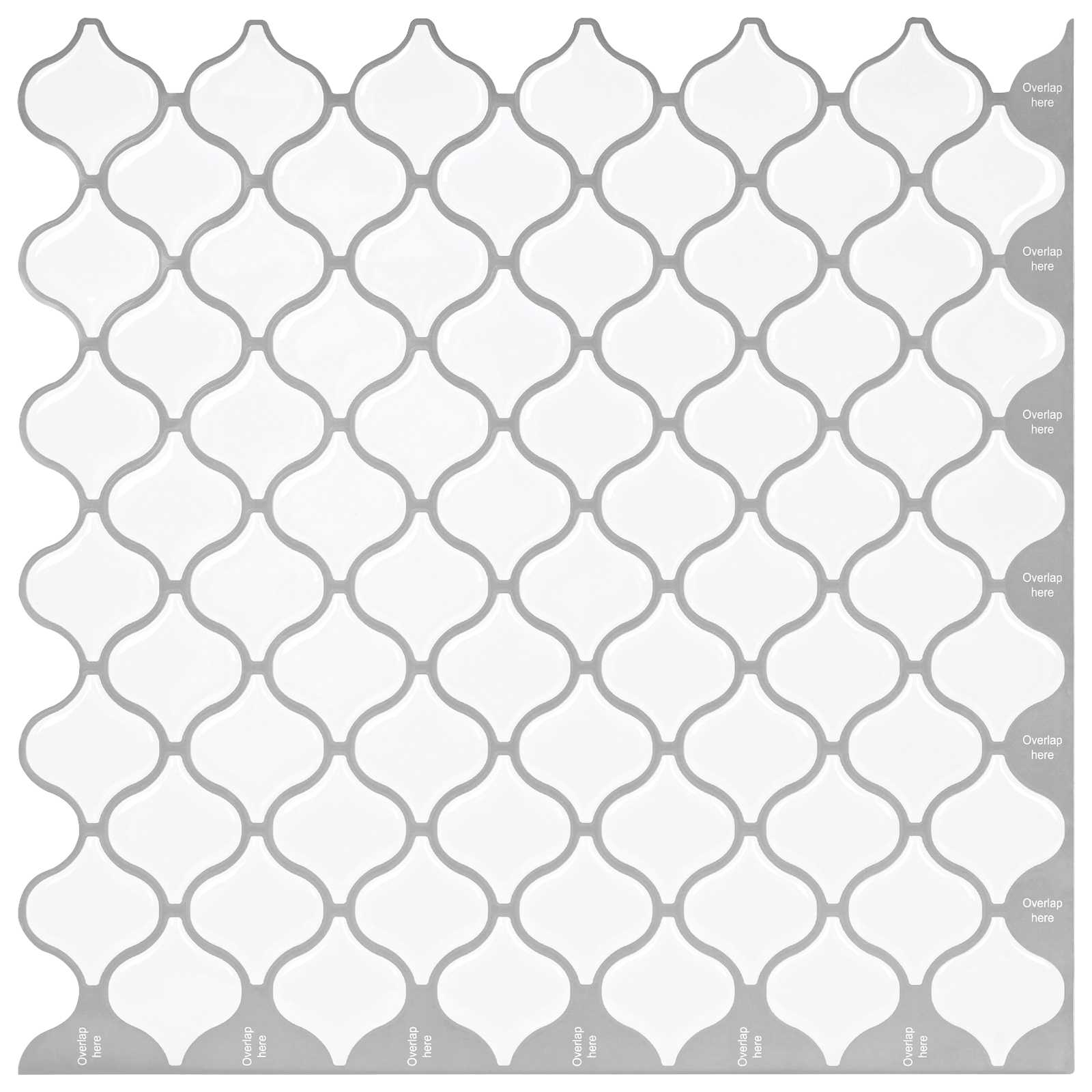 Lanturn Tegel 20 pcs Wit 27 x 27 cm Polyurethaan en PET is nu te koop bij PeponiXL, paradijselijk wonen!