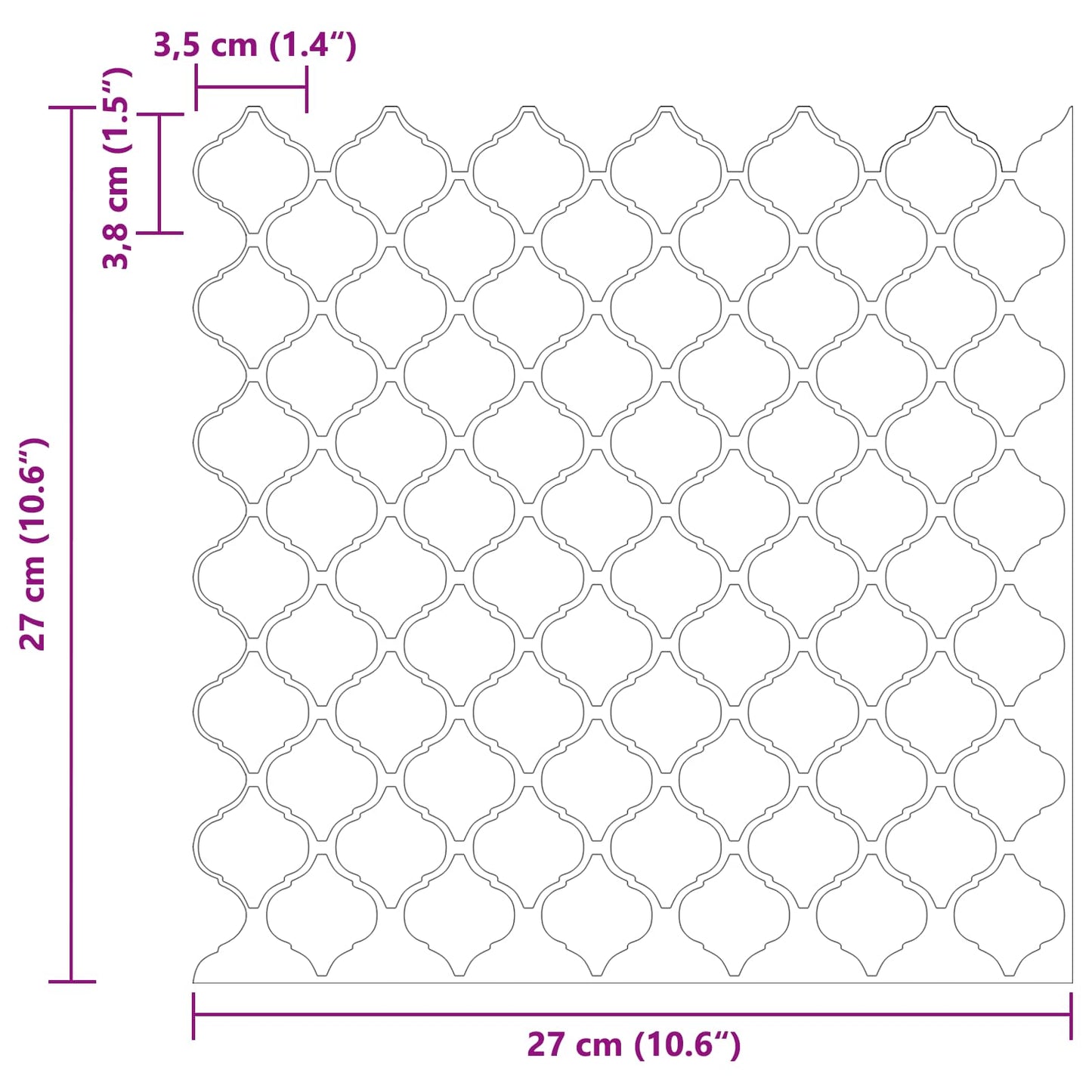 Lanturn Tegel 20 pcs Wit 27 x 27 cm Polyurethaan en PET is nu te koop bij PeponiXL, paradijselijk wonen!