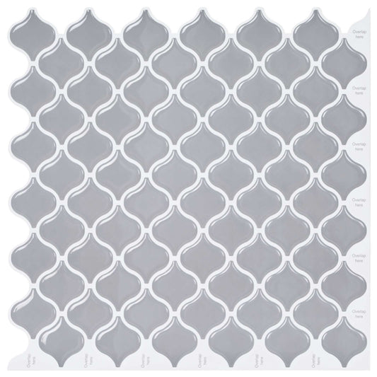 Lanturn Tegel 20 pcs Grijs 27 x 27 cm Polyurethaan en PET is nu te koop bij PeponiXL, paradijselijk wonen!