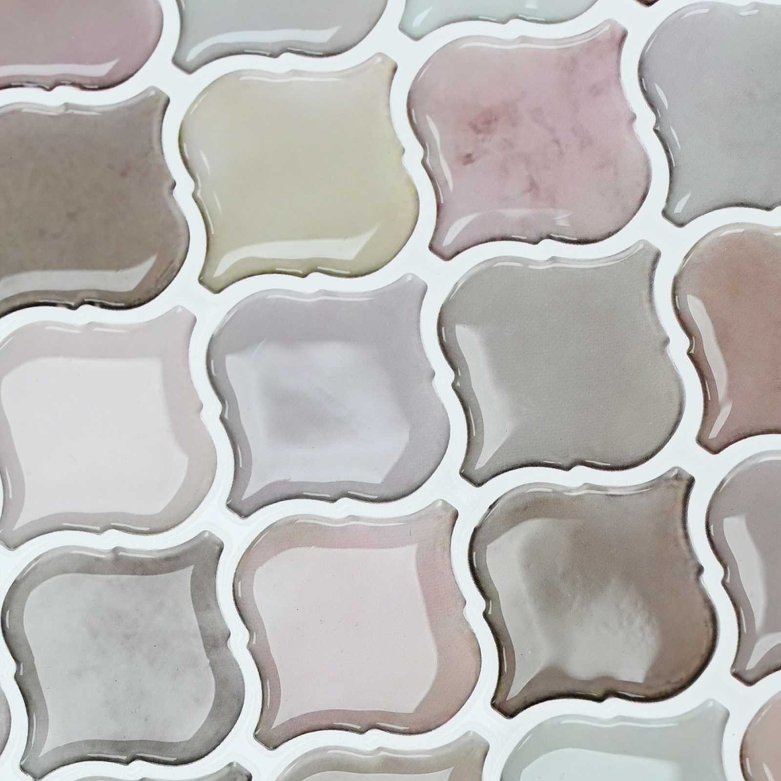 Lanturn Tegel 10 pcs Beige 27 x 27 cm Polyurethaan en PET is nu te koop bij PeponiXL, paradijselijk wonen!