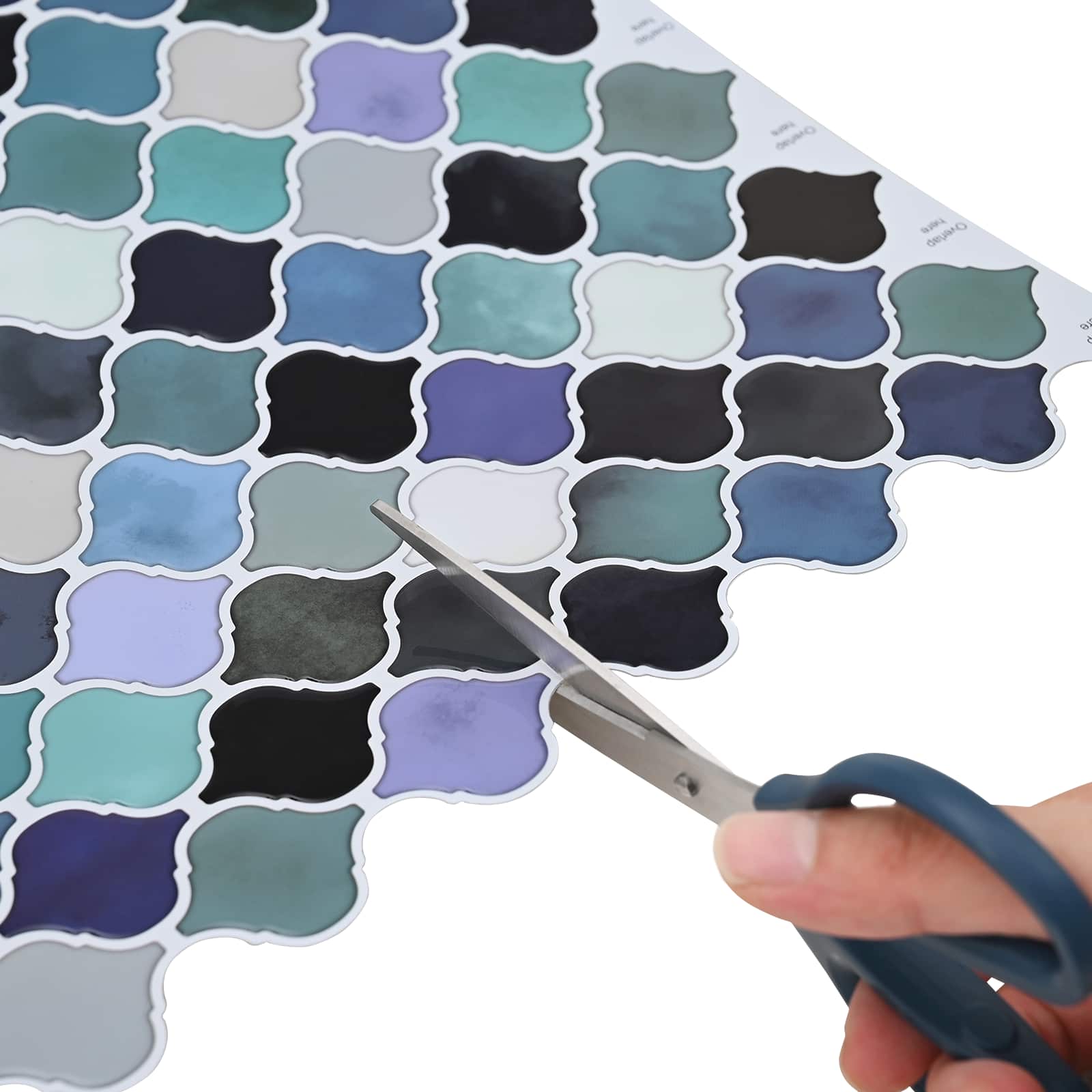 Lanturn Tegel 20 pcs Blauw Groen 27 x 27 cm Polyurethaan en PET is nu te koop bij PeponiXL, paradijselijk wonen!