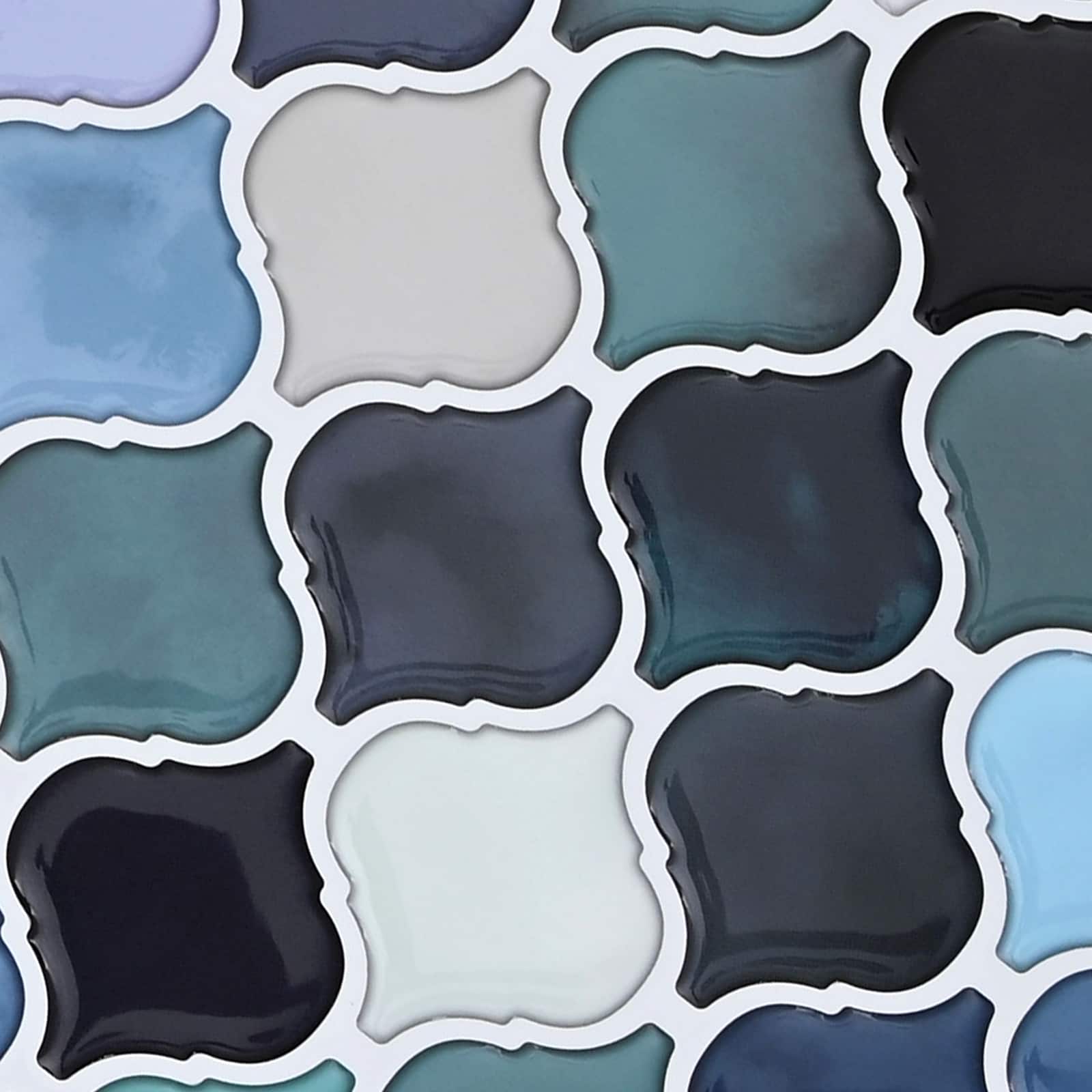 Lanturn Tegel 20 pcs Blauw Groen 27 x 27 cm Polyurethaan en PET is nu te koop bij PeponiXL, paradijselijk wonen!