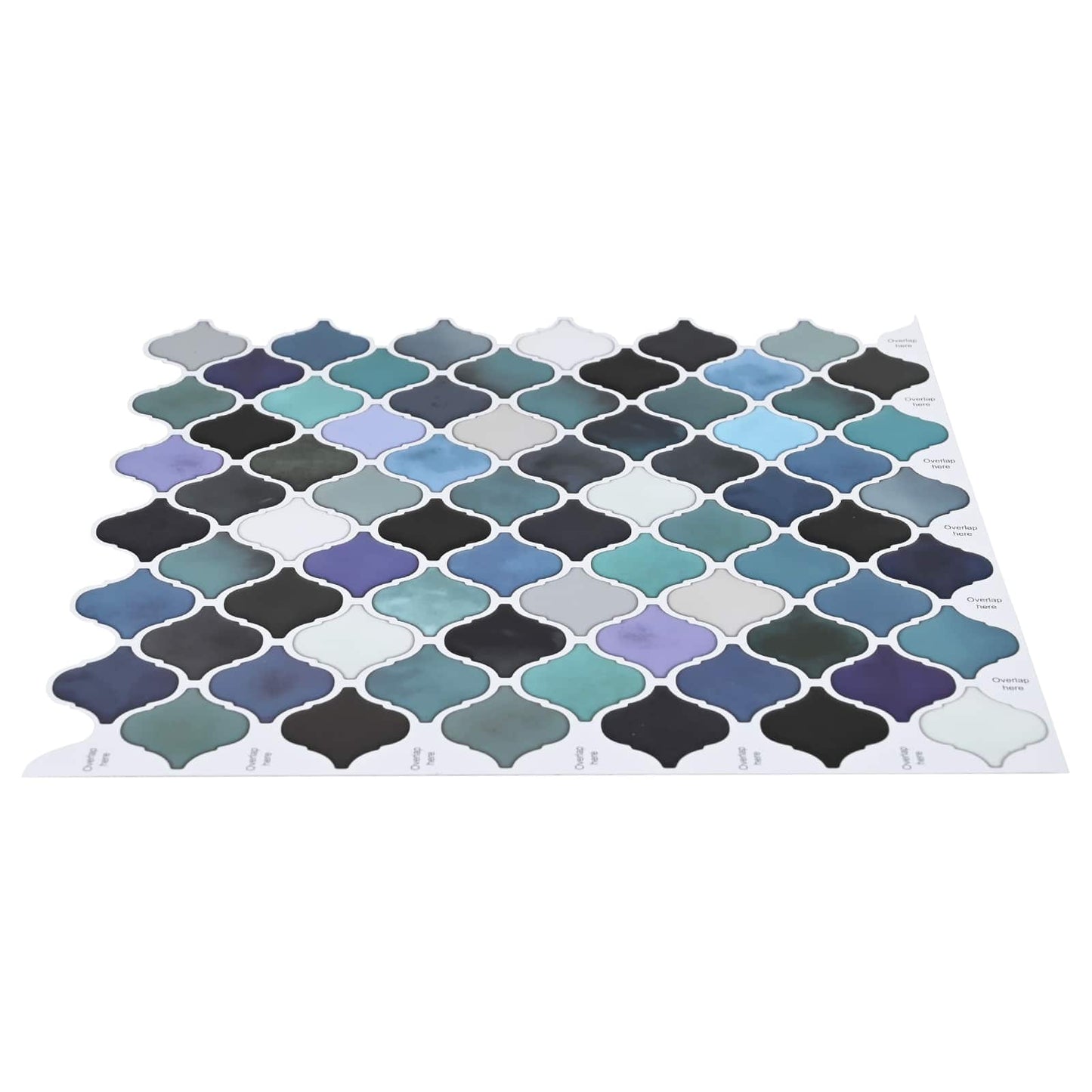 Lanturn Tegel 20 pcs Blauw Groen 27 x 27 cm Polyurethaan en PET is nu te koop bij PeponiXL, paradijselijk wonen!