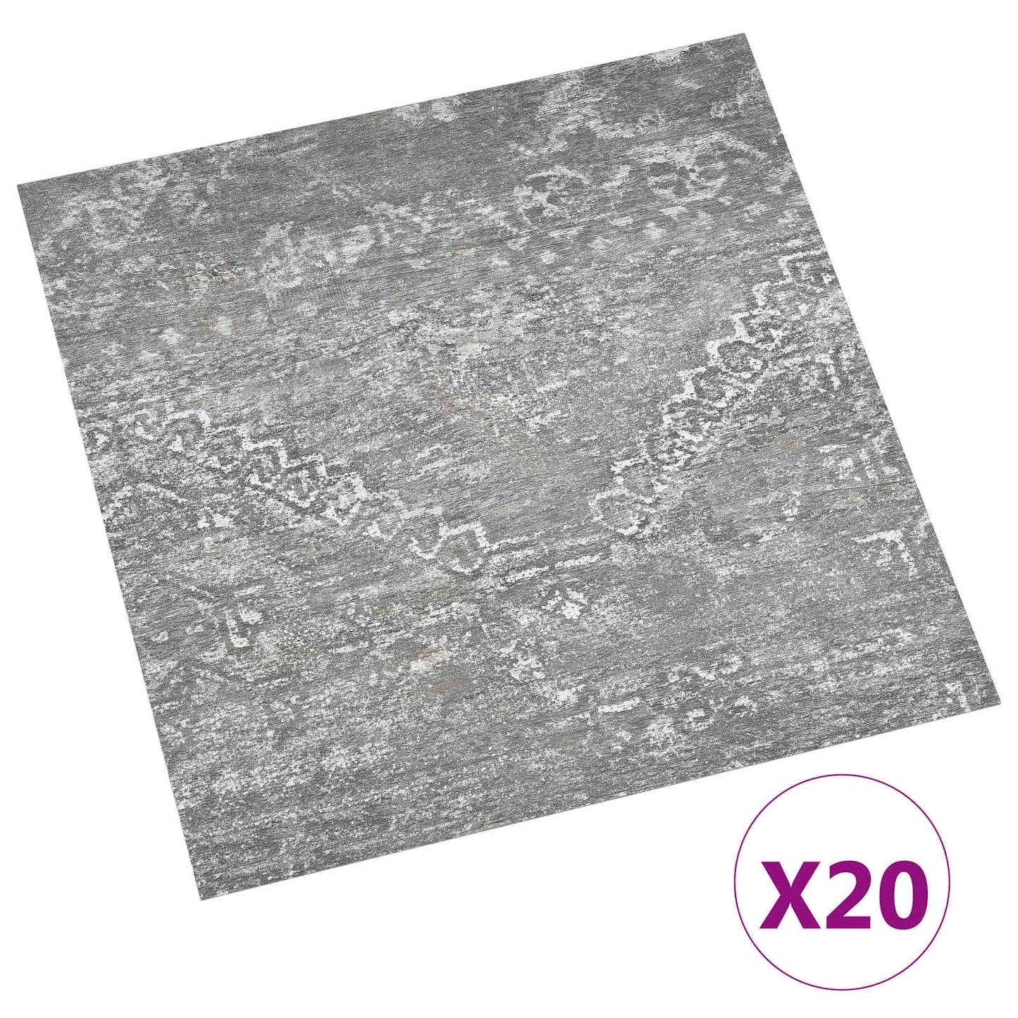 Zelfklevende Vloerplanken 30,5 x 30,5 cm 20 pcs PVC Betongrijs is nu te koop bij PeponiXL, paradijselijk wonen!