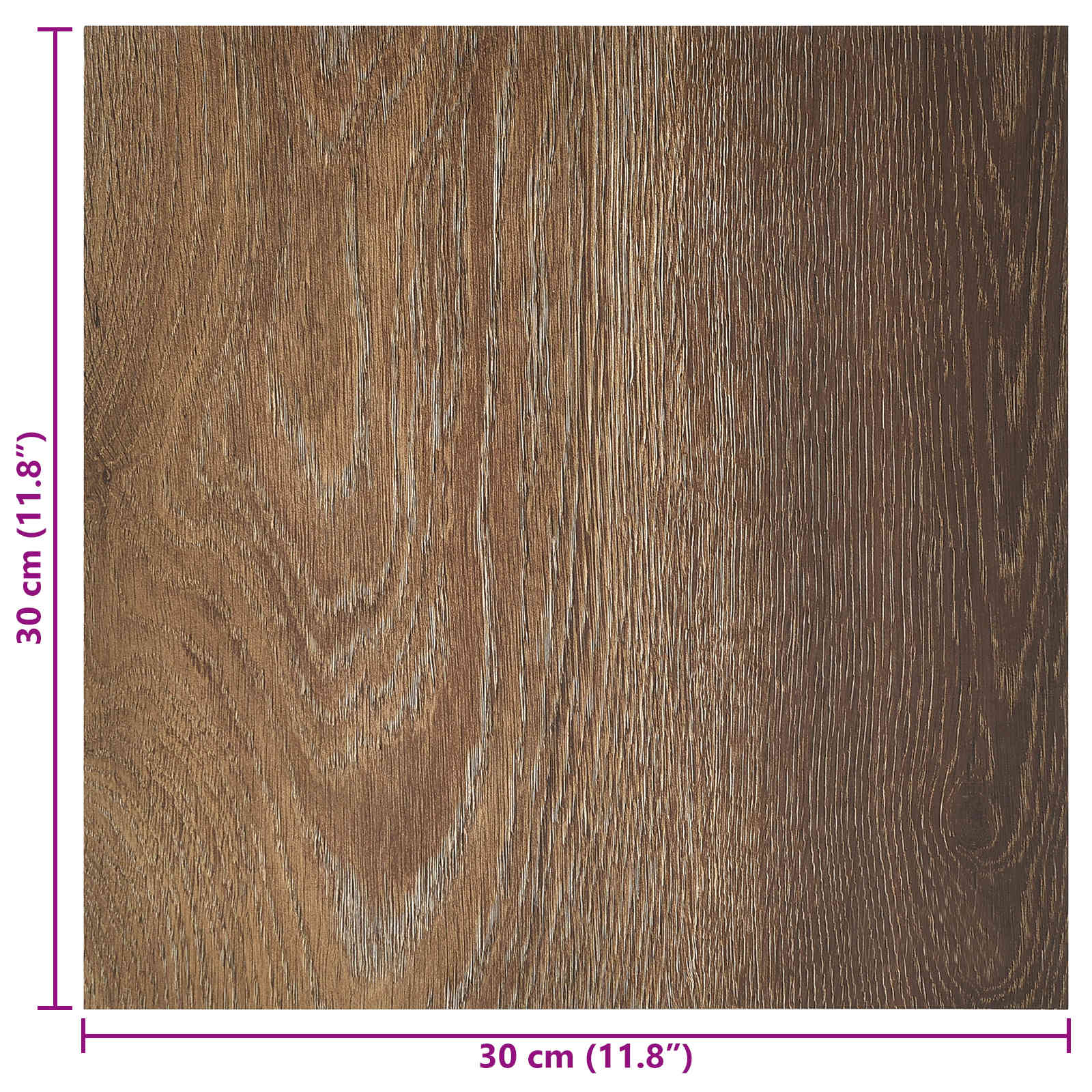 Zelfklevende Vloerplanken 30,5 x 30,5 cm 20 pcs PVC Bruin is nu te koop bij PeponiXL, paradijselijk wonen!