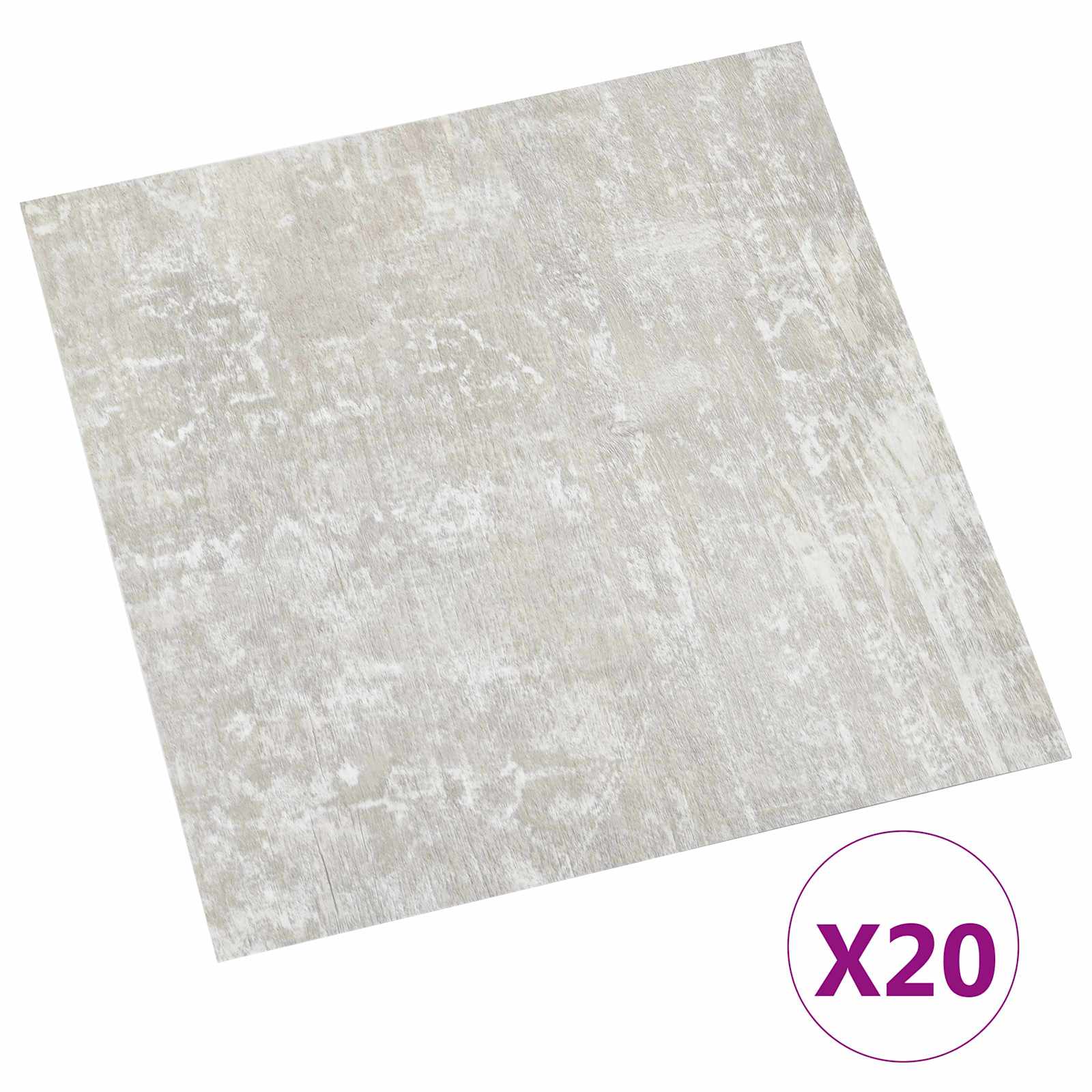 Zelfklevende Vloerplanken 30,5 x 30,5 cm 20 pcs PVC Lichtgrijs is nu te koop bij PeponiXL, paradijselijk wonen!