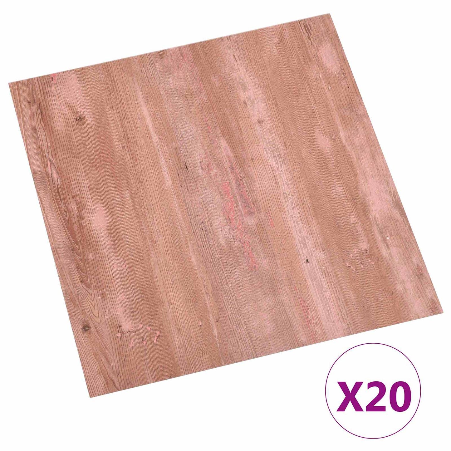 Zelfklevende Vloerplanken 30,5 x 30,5 cm 20 pcs PVC Rood is nu te koop bij PeponiXL, paradijselijk wonen!