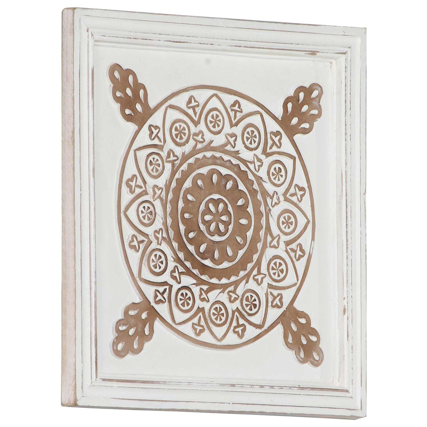 Kunst Decoratie 2 pcs Bruin en wit 40 x 40 x 1,5 cm is nu te koop bij PeponiXL, paradijselijk wonen!