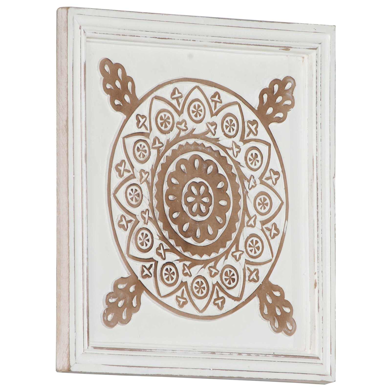 Kunst Decoratie 2 pcs Bruin en wit 40 x 40 x 1,5 cm is nu te koop bij PeponiXL, paradijselijk wonen!