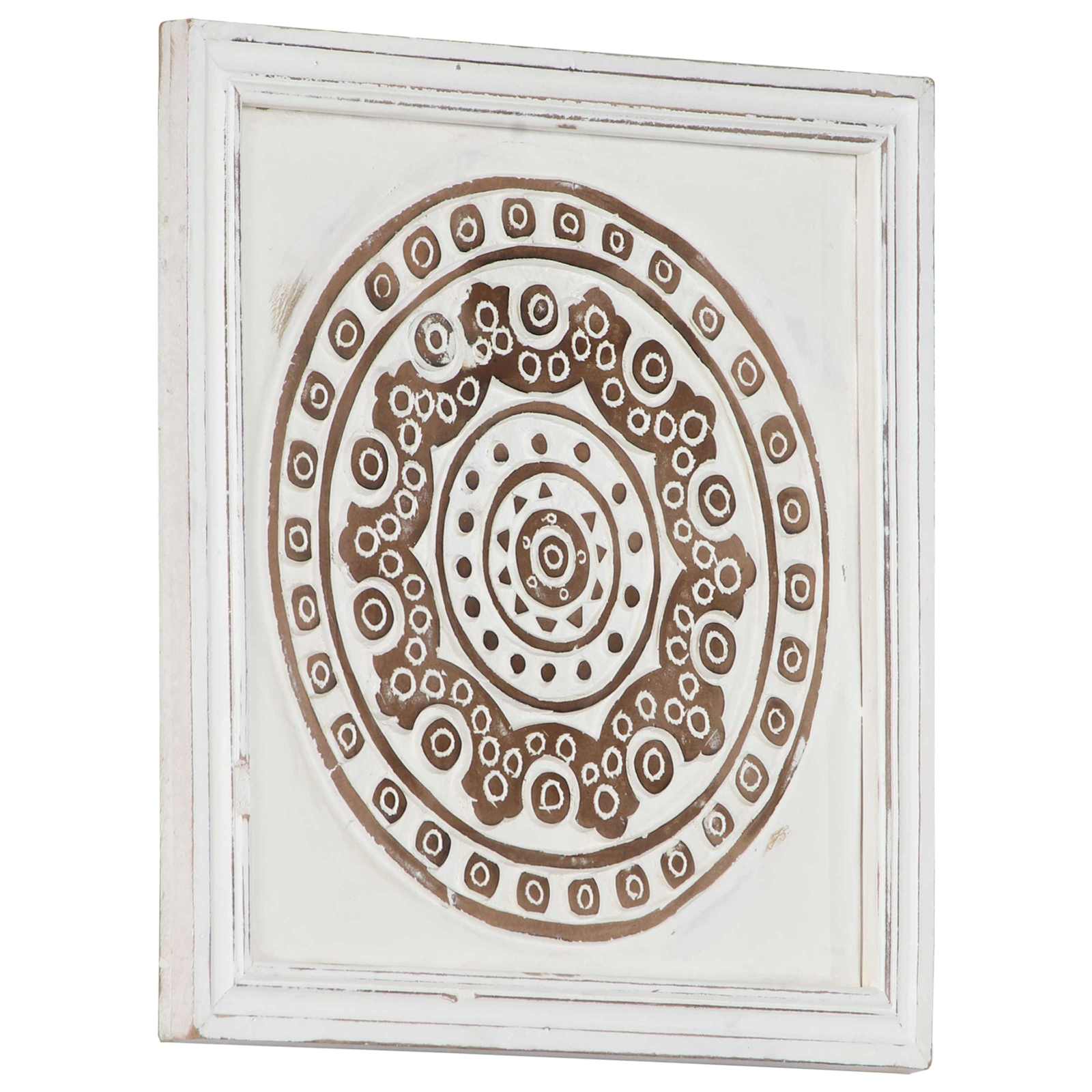 Kunst Decoratie 2 pcs Bruin en wit 40 x 40 x 1,5 cm is nu te koop bij PeponiXL, paradijselijk wonen!