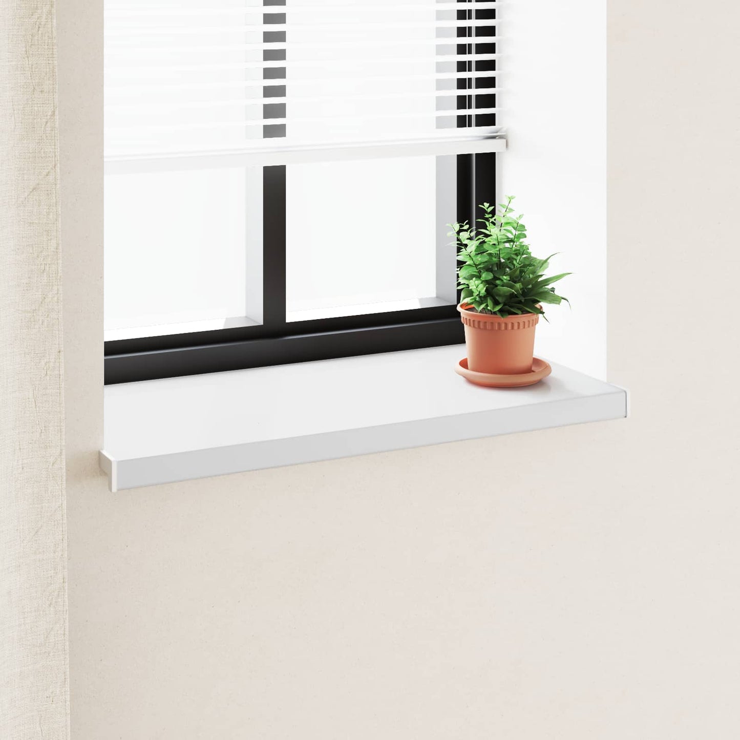 Raamsokkel Wit 60 x 40 x 4,5 cm PVC is nu te koop bij PeponiXL, paradijselijk wonen!