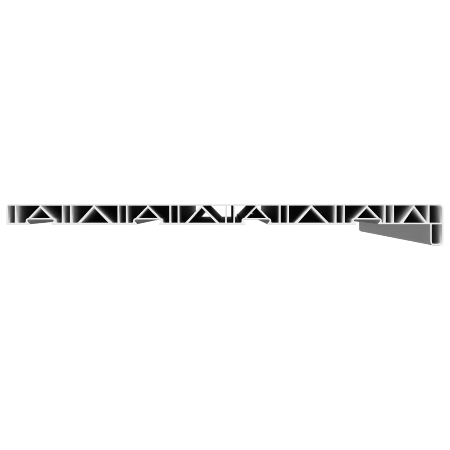 Raamsokkel Wit 60 x 40 x 4,5 cm PVC is nu te koop bij PeponiXL, paradijselijk wonen!