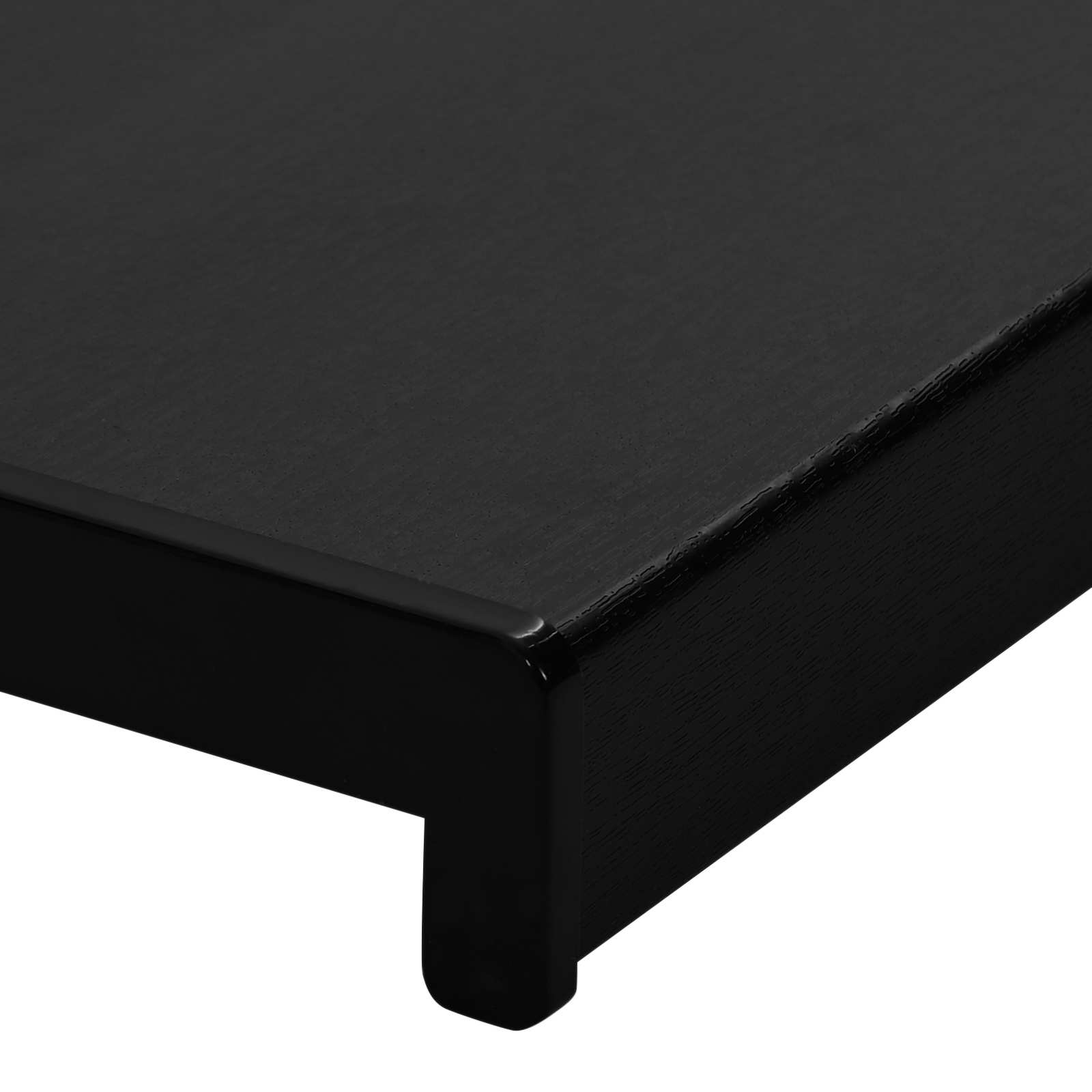 Raamsokkel Zwart met houten nerf 120 x 10 x 4,5 cm PVC is nu te koop bij PeponiXL, paradijselijk wonen!