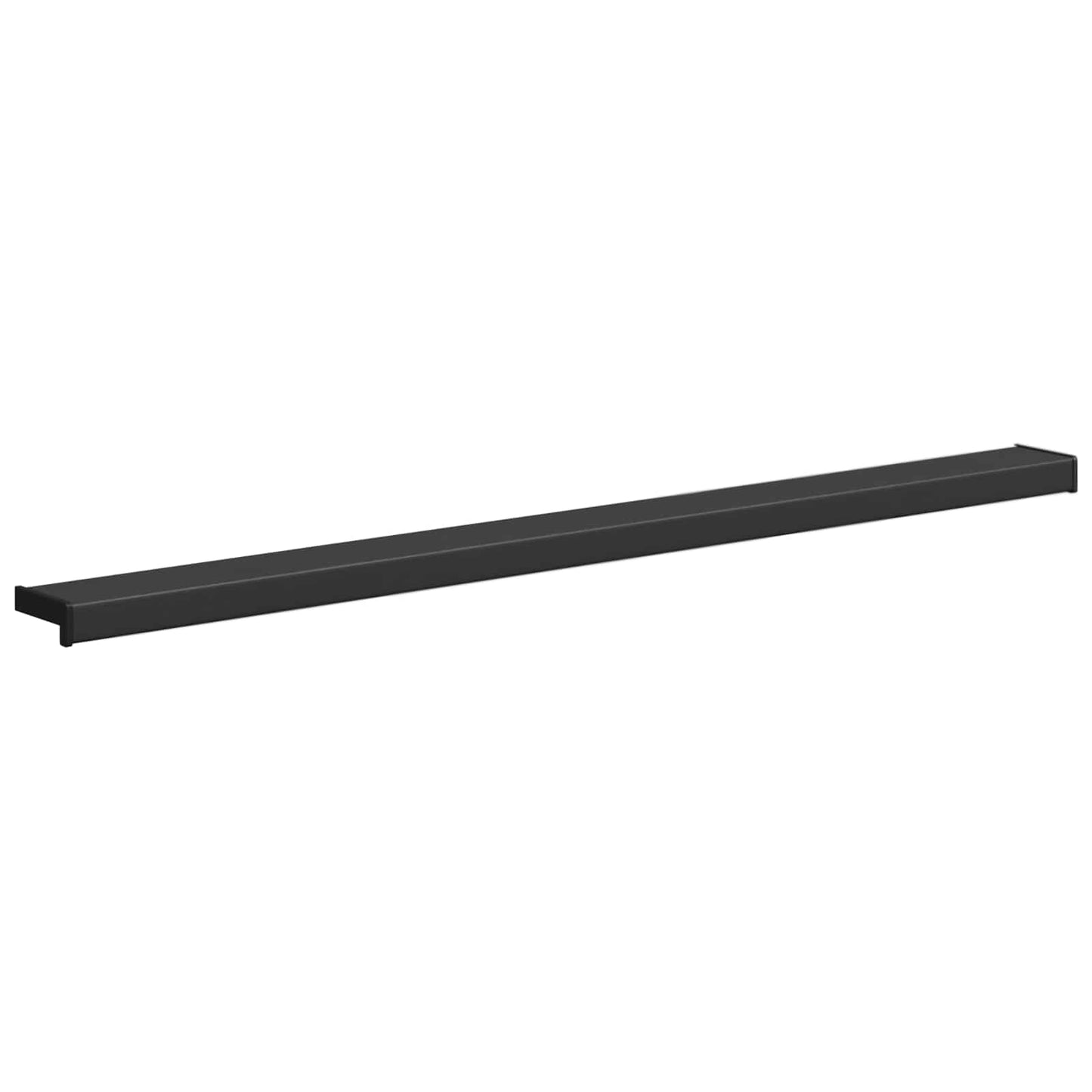 Raamsokkel Zwart met houten nerf 120 x 10 x 4,5 cm PVC is nu te koop bij PeponiXL, paradijselijk wonen!