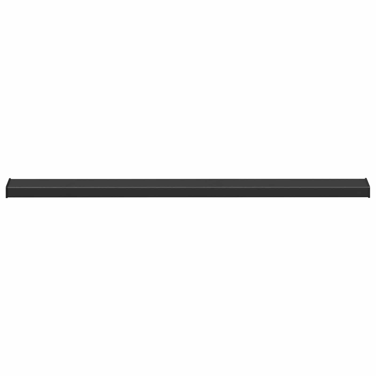 Raamsokkel Zwart met houten nerf 120 x 10 x 4,5 cm PVC is nu te koop bij PeponiXL, paradijselijk wonen!