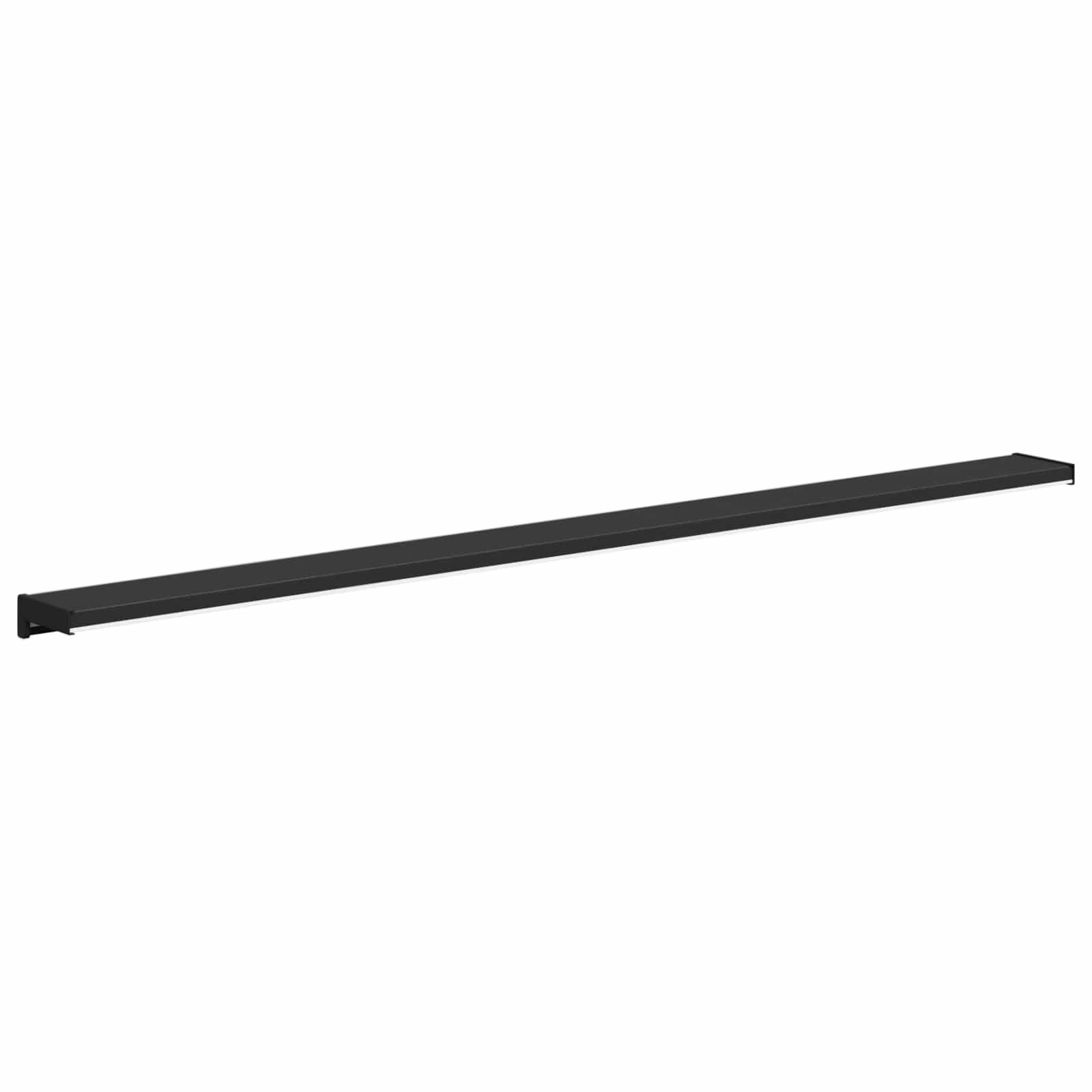 Raamsokkel Zwart met houten nerf 160 x 10 x 4,5 cm PVC is nu te koop bij PeponiXL, paradijselijk wonen!