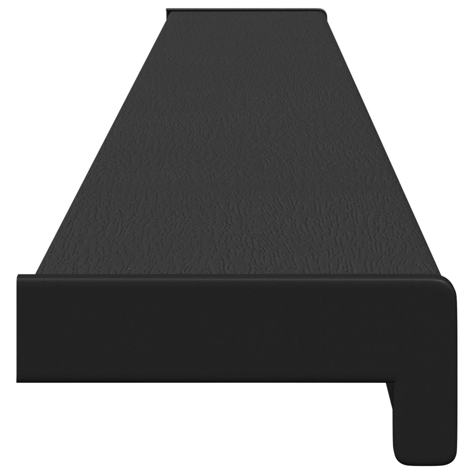 Raamsokkel Zwart met houten nerf 160 x 10 x 4,5 cm PVC is nu te koop bij PeponiXL, paradijselijk wonen!
