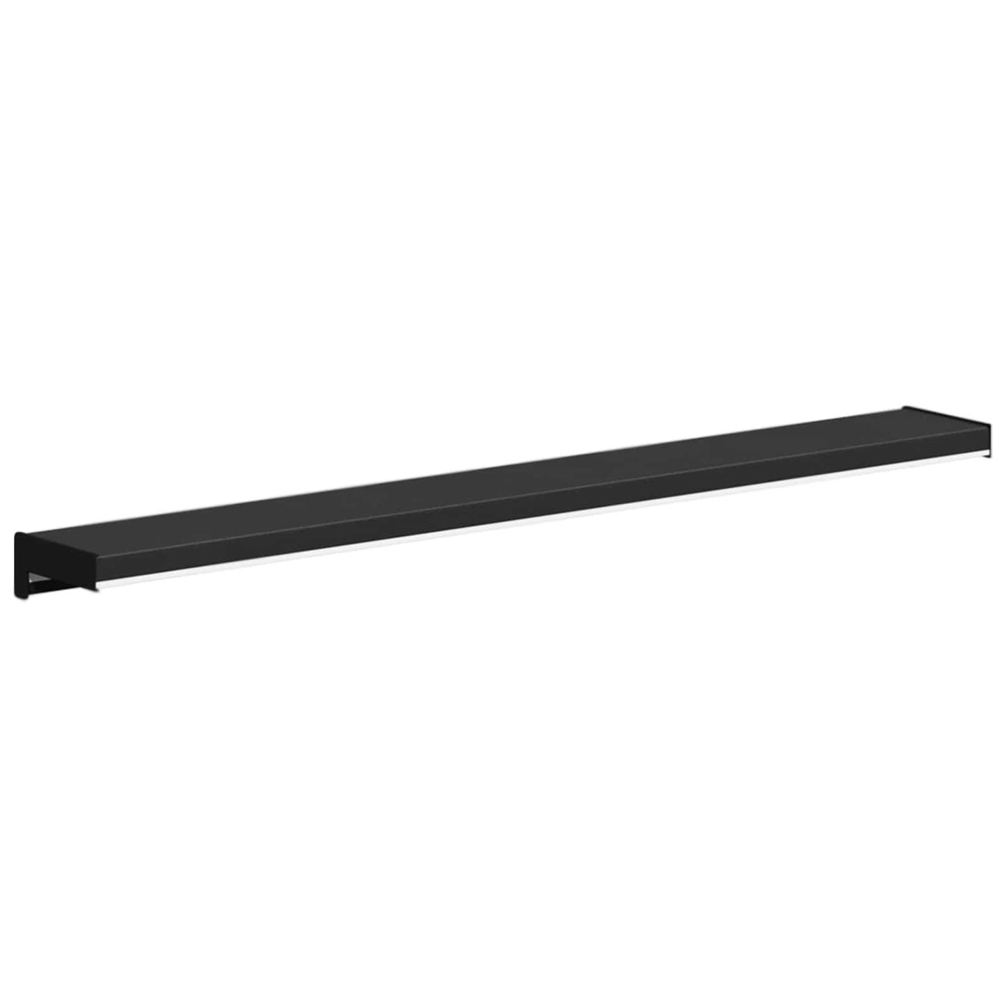 Raamsokkel Zwart met houten nerf 100 x 15 x 4,5 cm PVC is nu te koop bij PeponiXL, paradijselijk wonen!