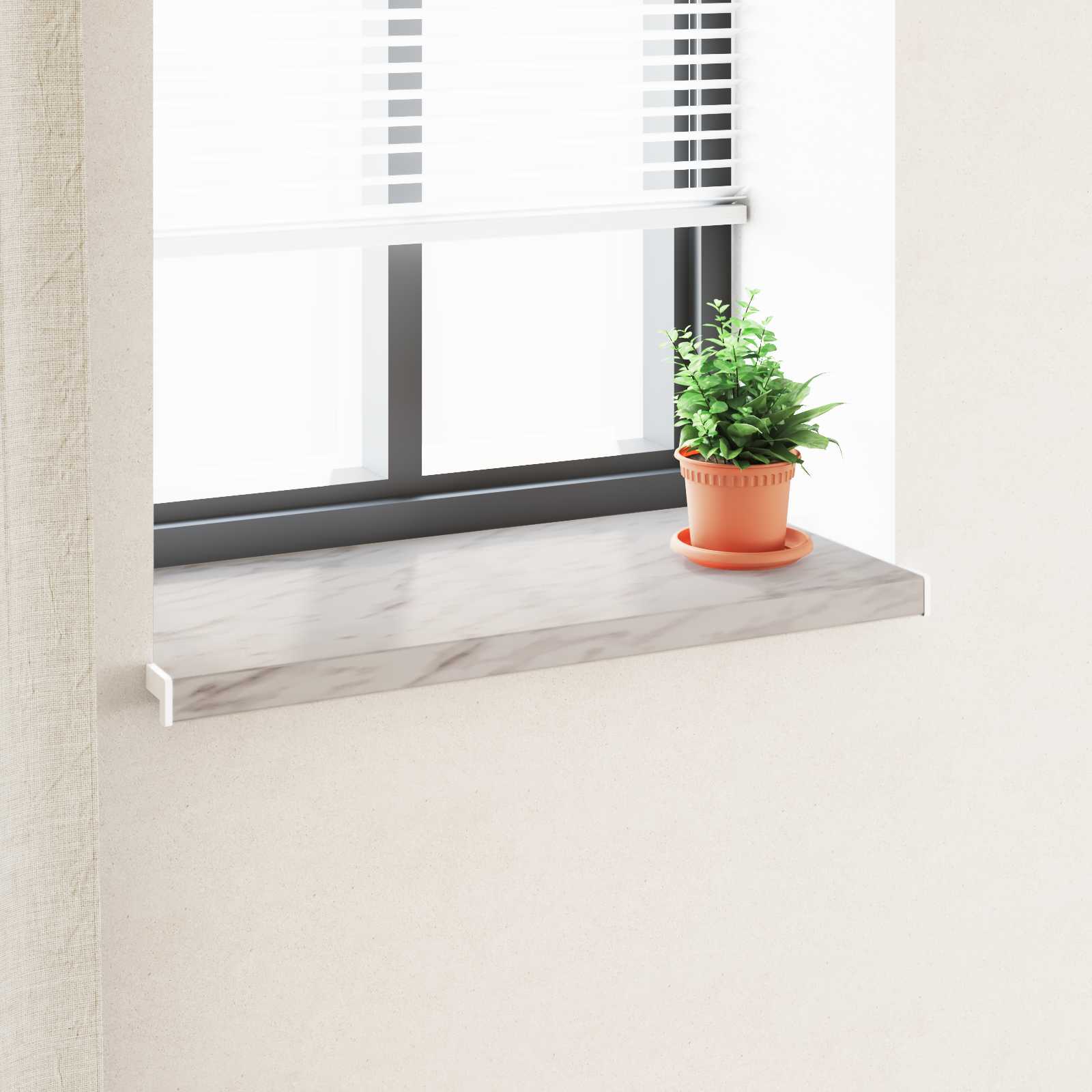Raamsokkel Marmer textuur 80 x 45 x 4,5 cm PVC is nu te koop bij PeponiXL, paradijselijk wonen!
