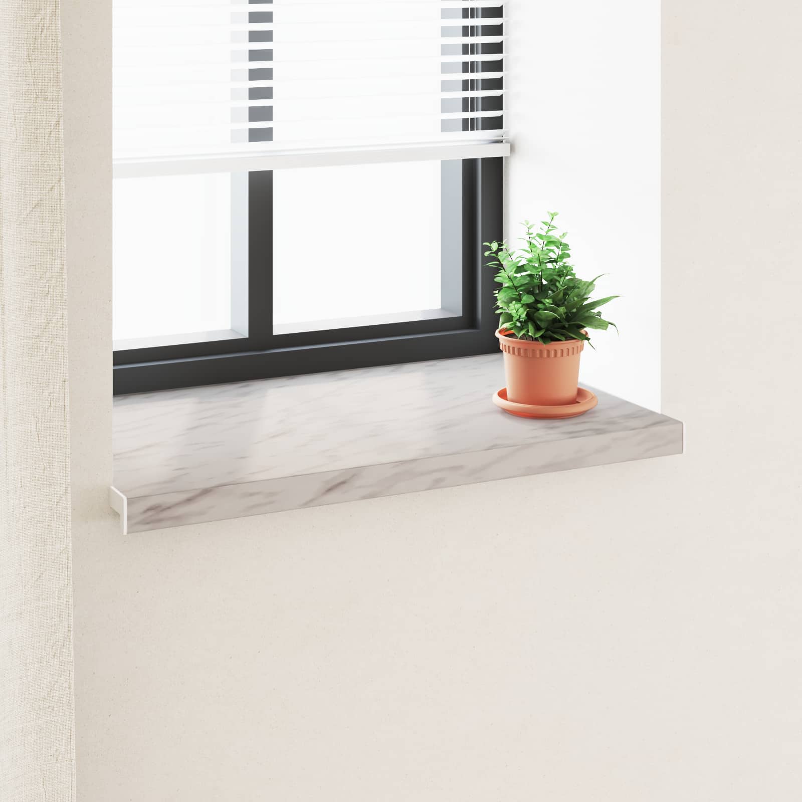 Raamsokkel Marmer textuur 100 x 50 x 4,5 cm PVC is nu te koop bij PeponiXL, paradijselijk wonen!