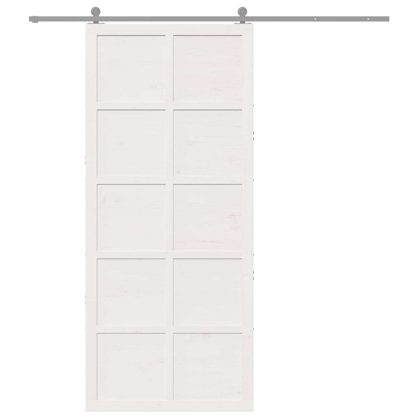 Schuifdeur Wit 100 x 2,5 x 208 cm Massief grenenhout is nu te koop bij PeponiXL, paradijselijk wonen!