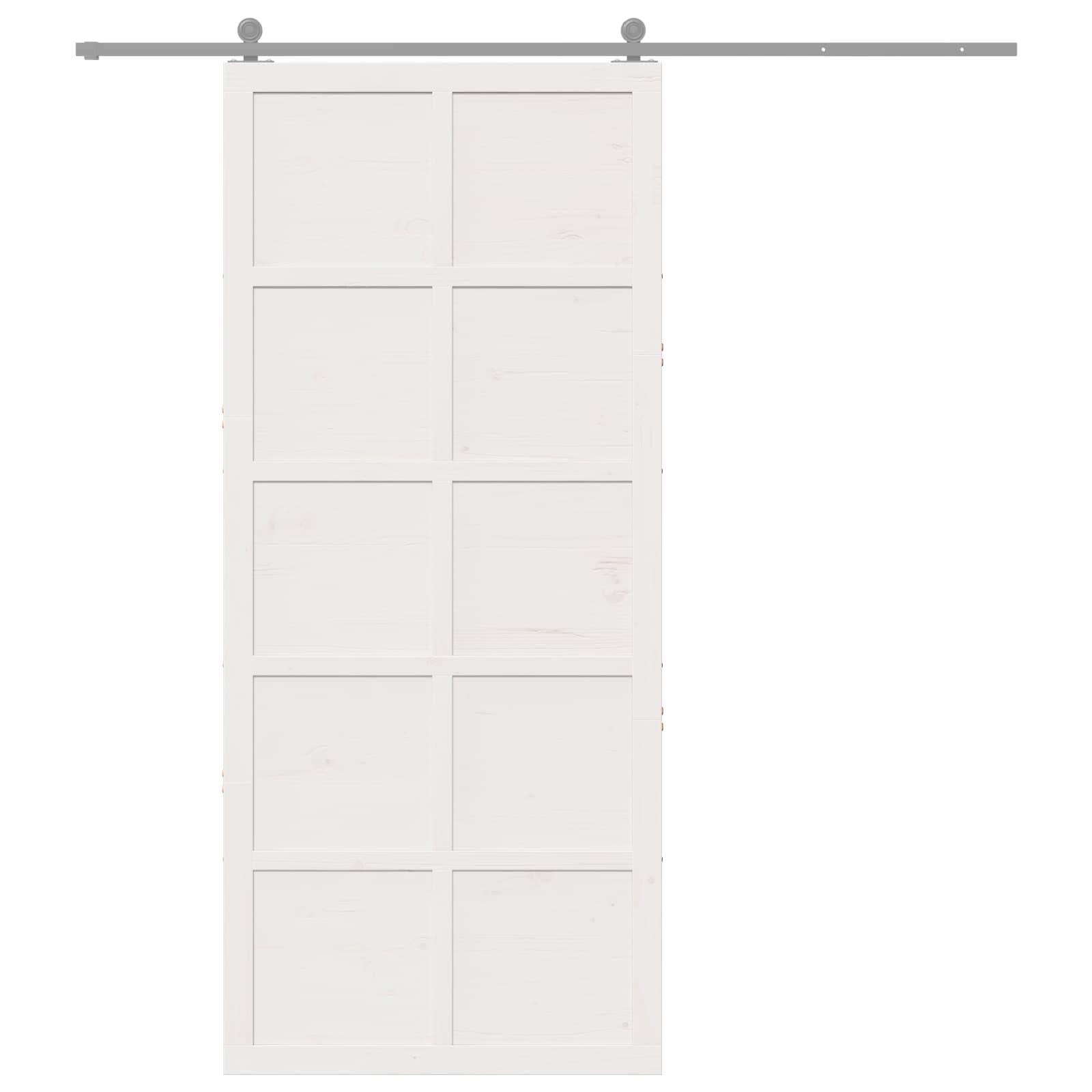 Schuifdeur Wit 100 x 2,5 x 208 cm Massief grenenhout is nu te koop bij PeponiXL, paradijselijk wonen!